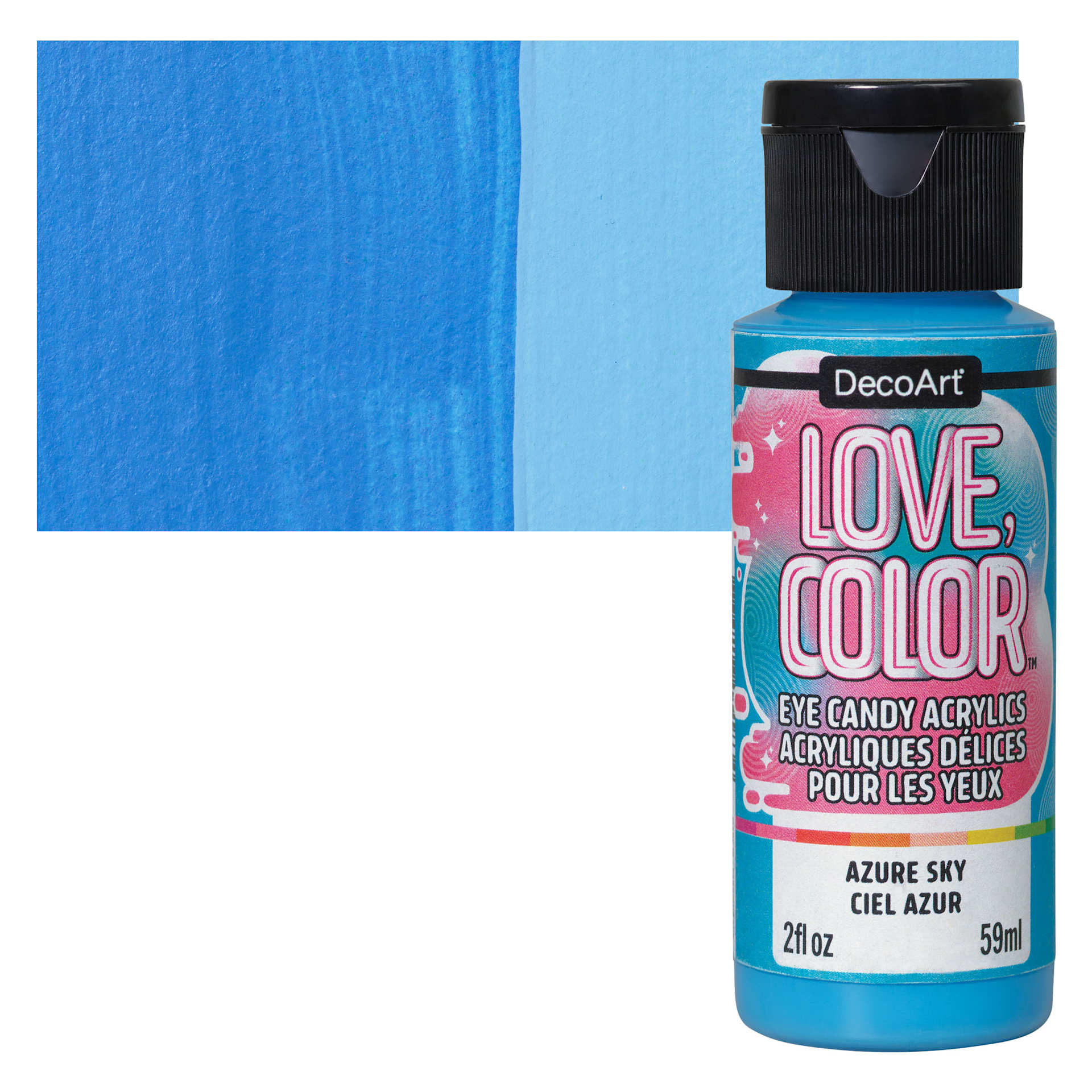 DecoArt Love, Color Acrylic Paint - Azure Sky, 59 ml