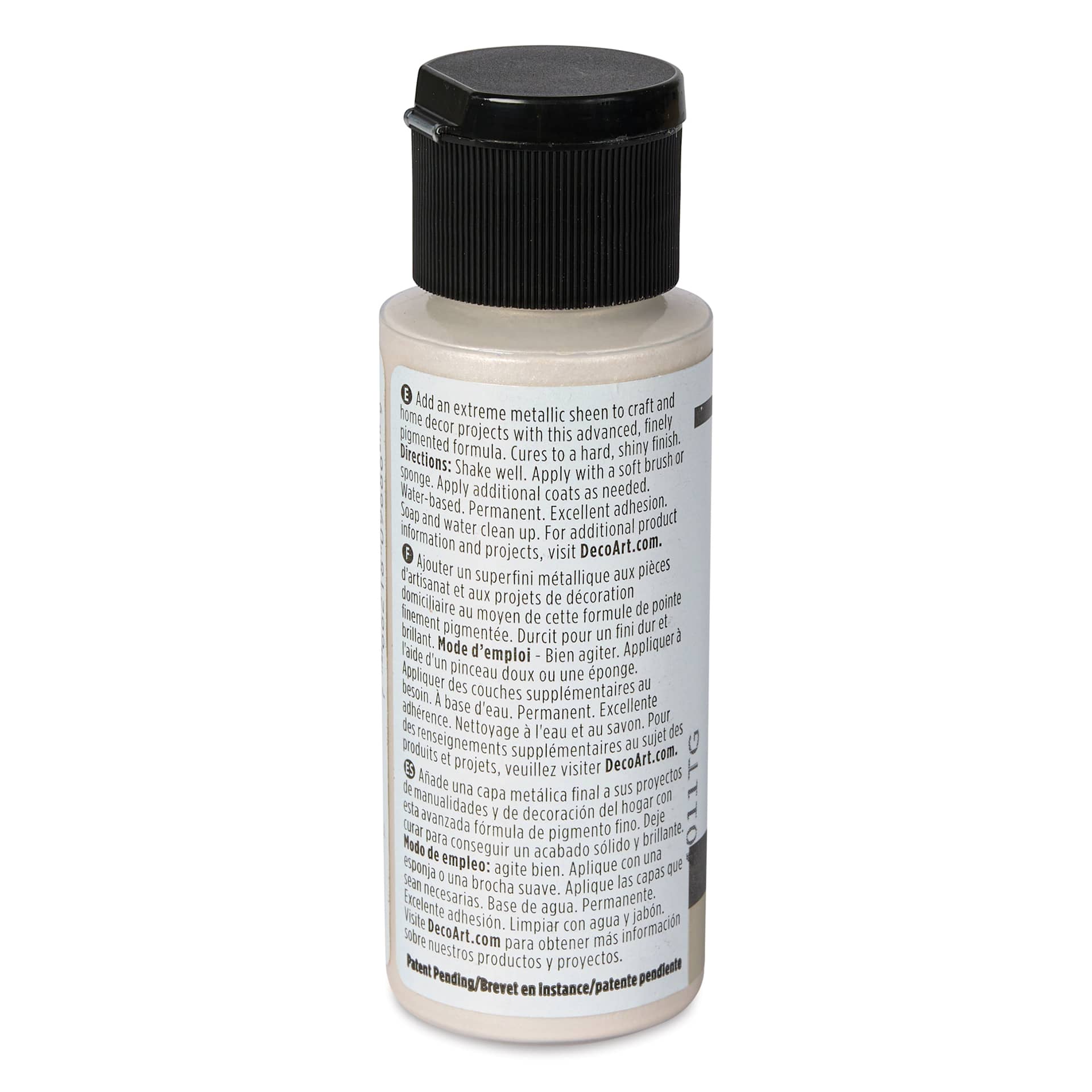 DecoArt Extreme Sheen Metallic Acrylic Paint - Pearl, 2 oz