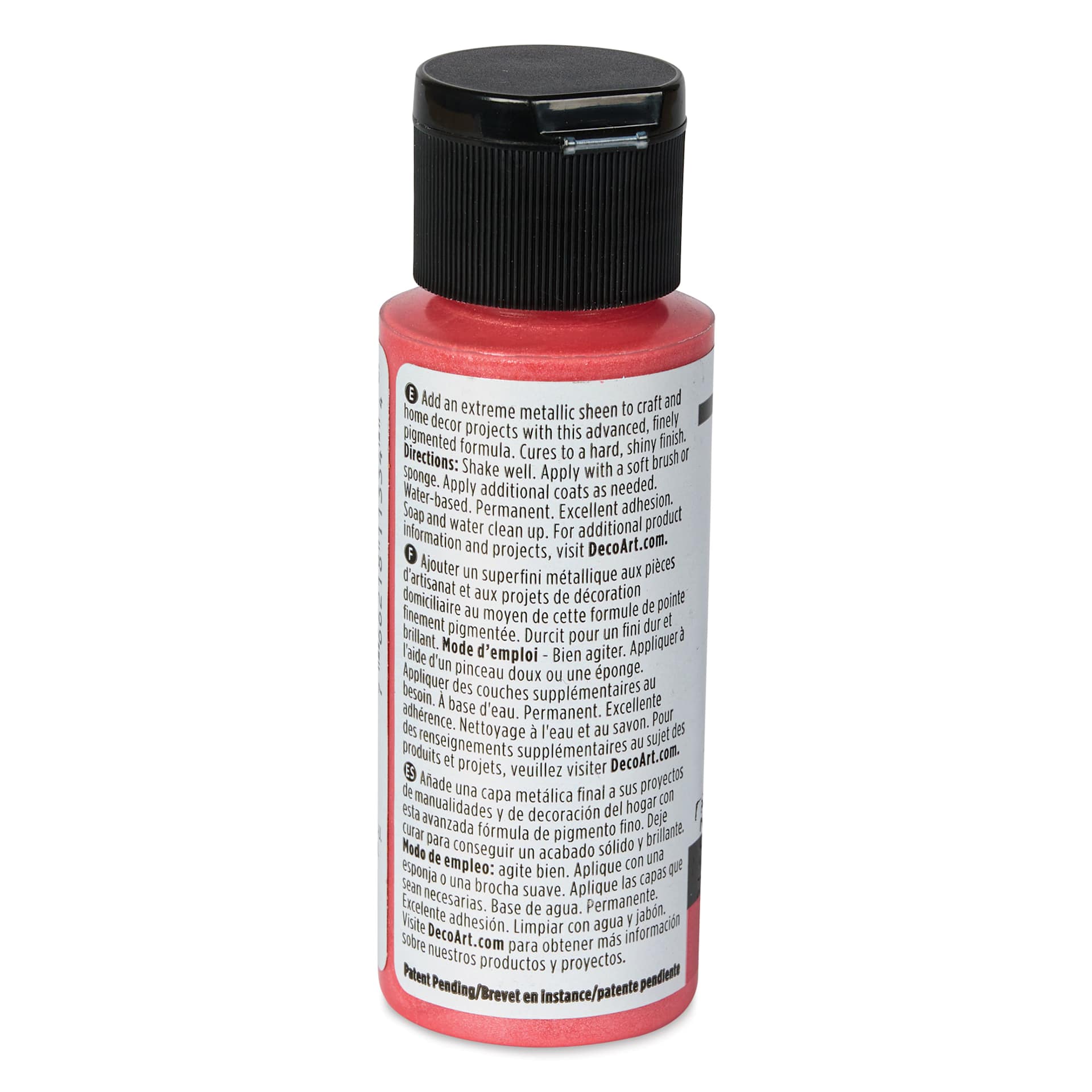 DecoArt Extreme Sheen Metallic Acrylic Paint - Coral, 2 oz