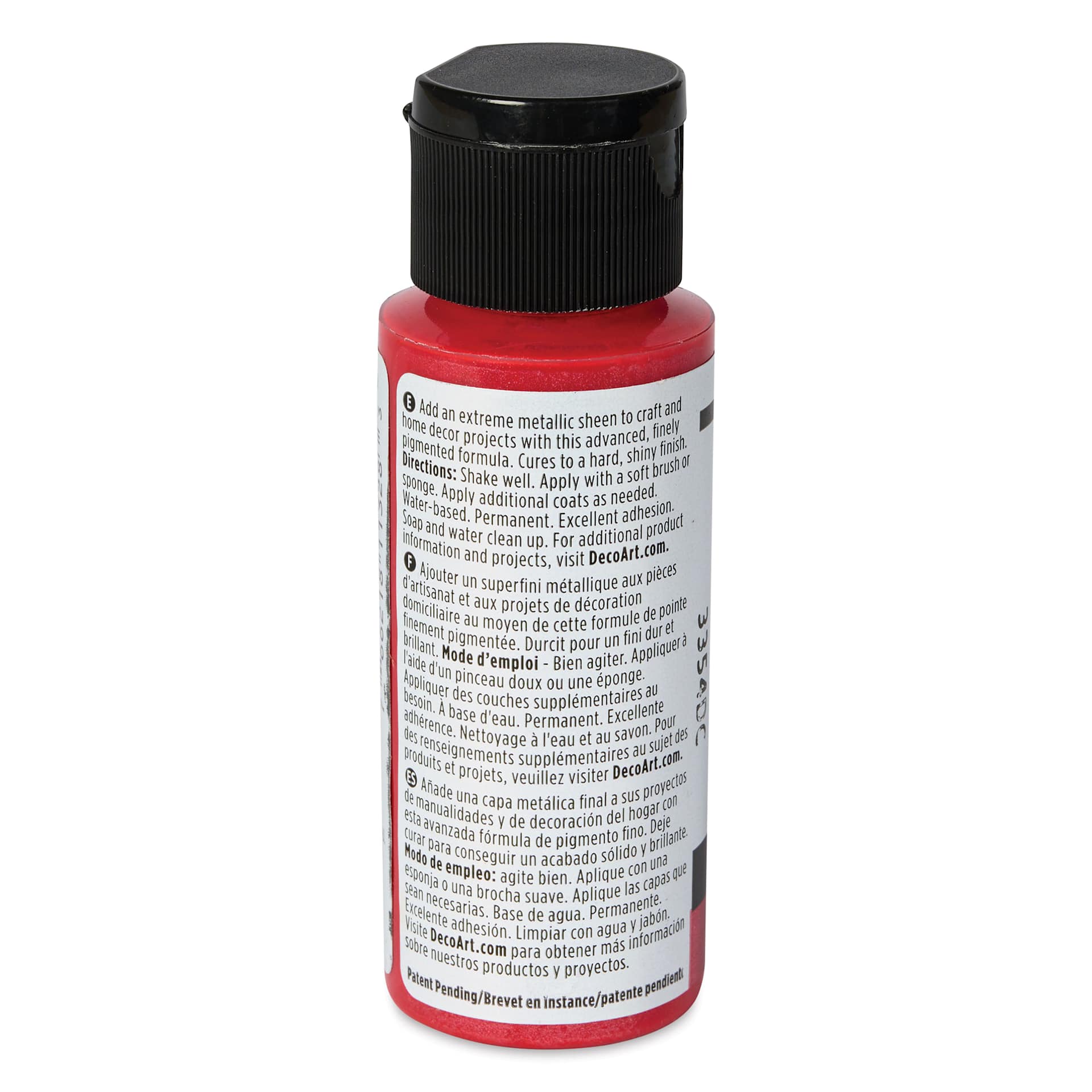 DecoArt Extreme Sheen Metallic Acrylic Paint - Ruby, 2 oz
