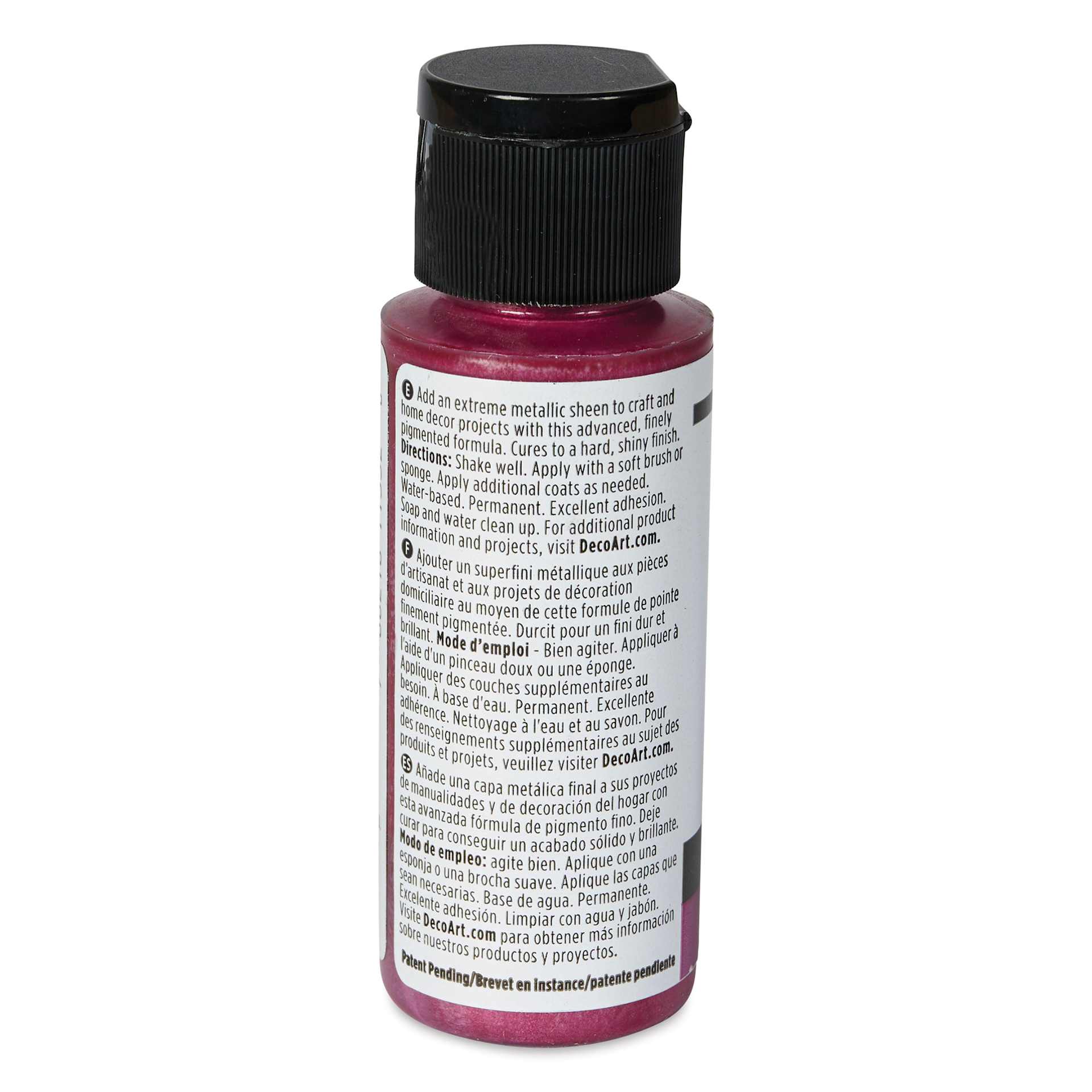 DecoArt Extreme Sheen Metallic Acrylic Paint - Berry, 2 oz