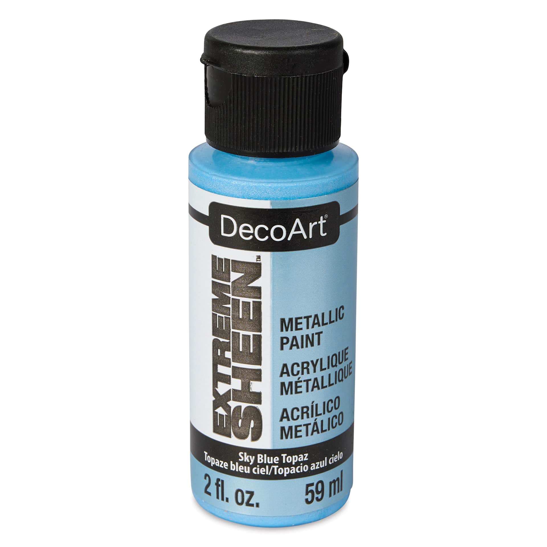 DecoArt Extreme Sheen Metallic Acrylic Paint - Sky Blue Topaz, 2 oz