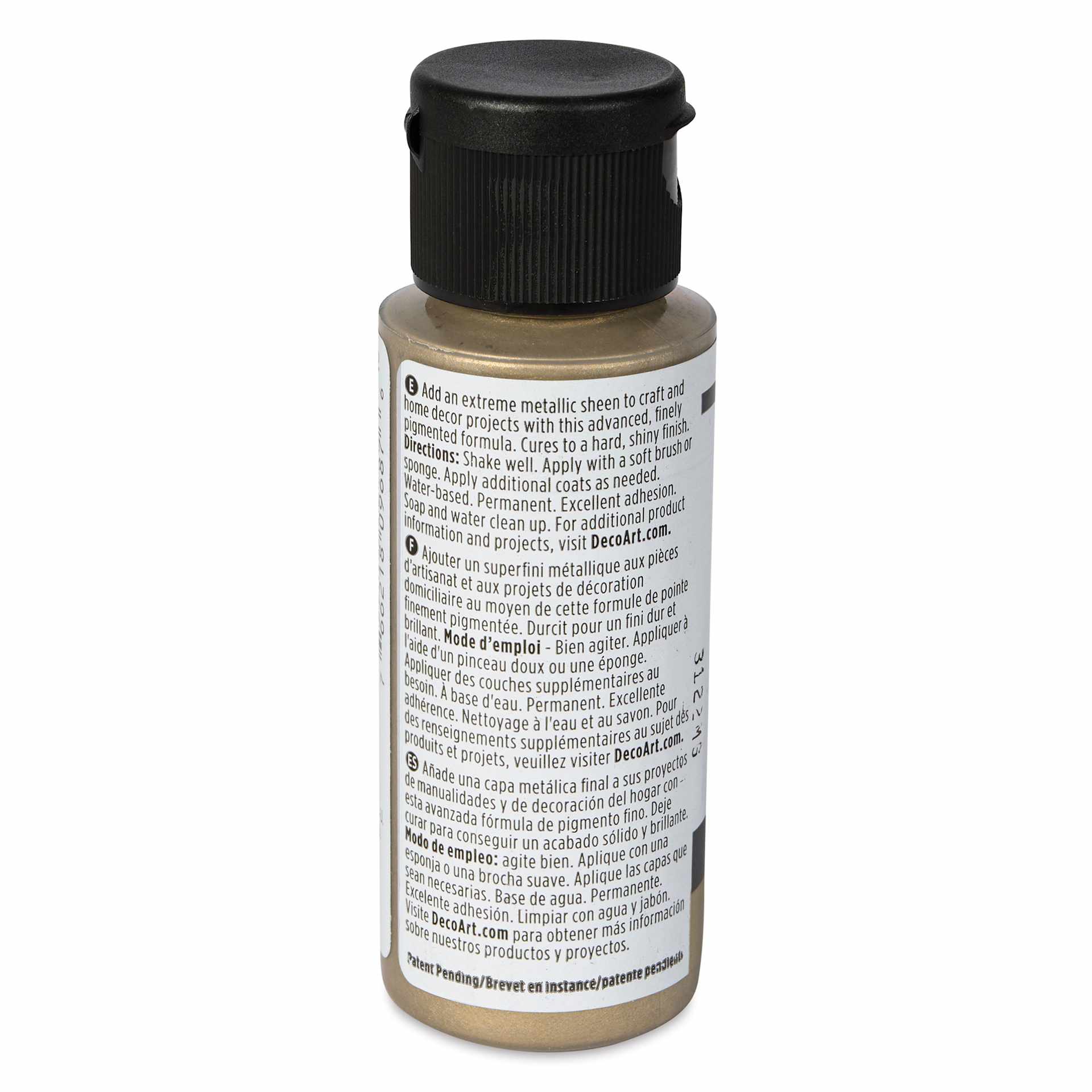 DecoArt Extreme Sheen Metallic Acrylic Paint - Champagne Gold, 2 oz