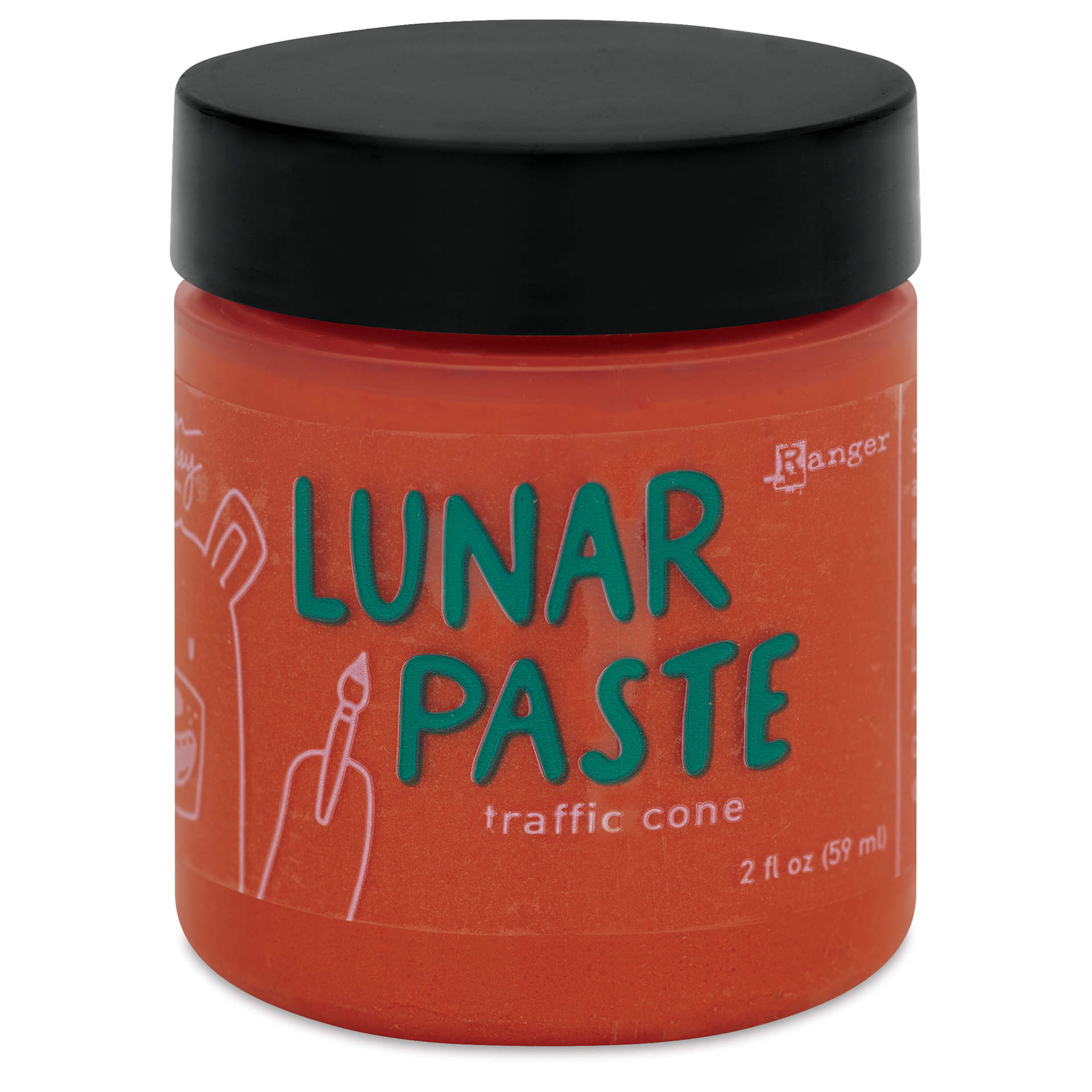 Simon Hurley Create Lunar Acrylic Paste - Traffic Cone, 2 oz