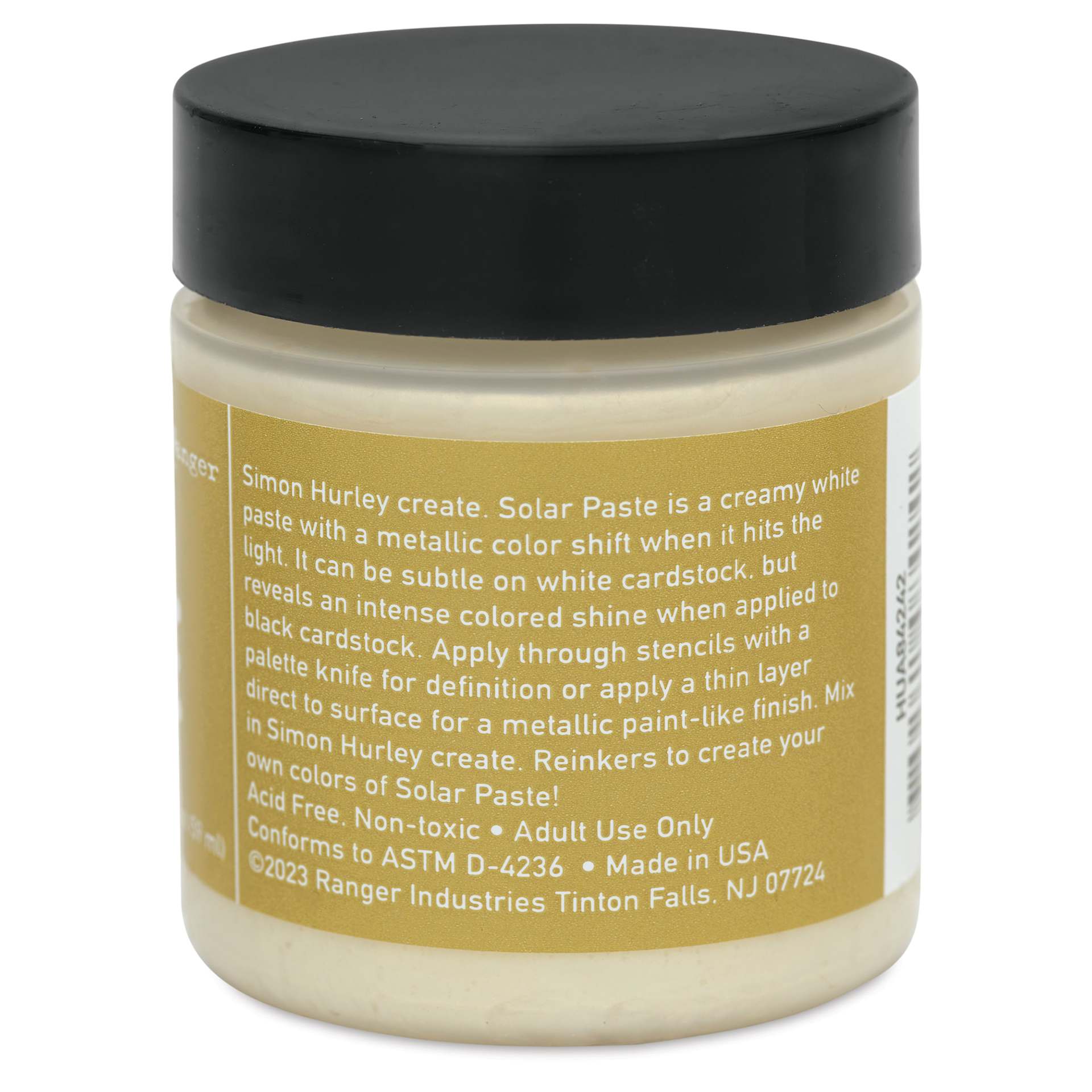 Simon Hurley Create Solar Acrylic Paste - Golden Hour, 2 oz back