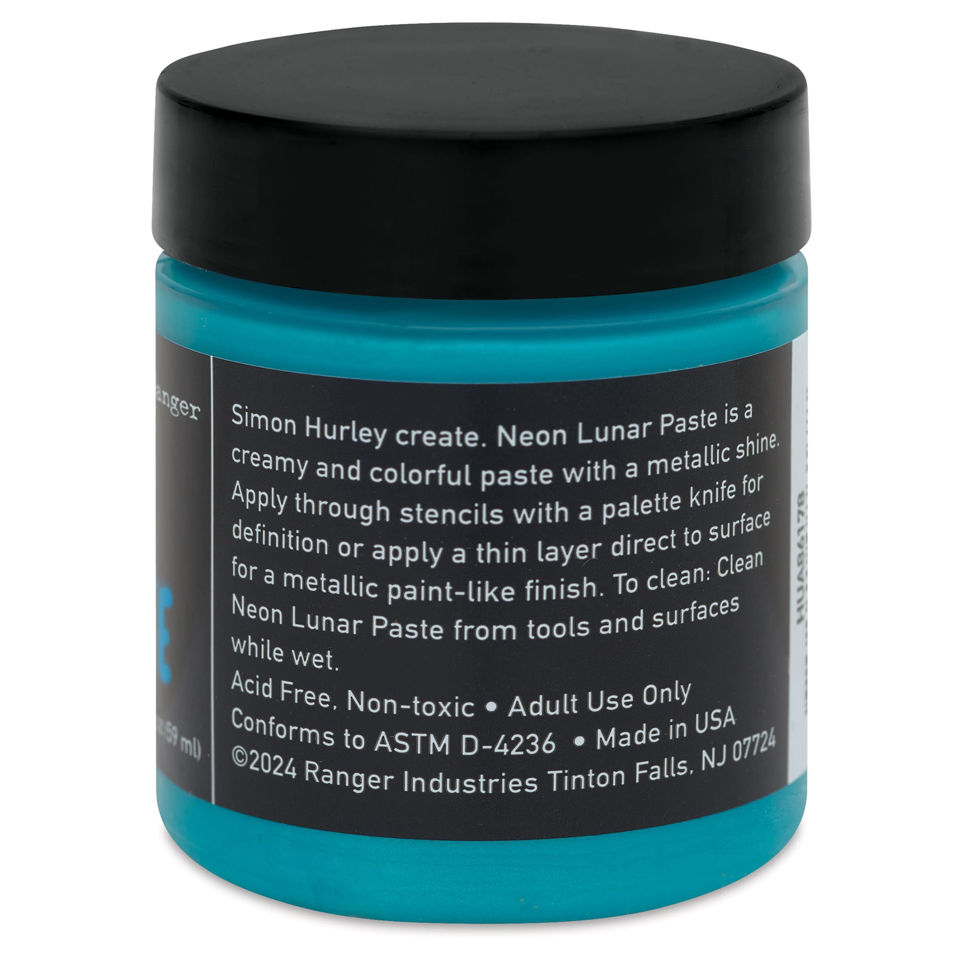 Simon Hurley Create Lunar Acrylic Paste - No Chill, Neon, 2 oz back