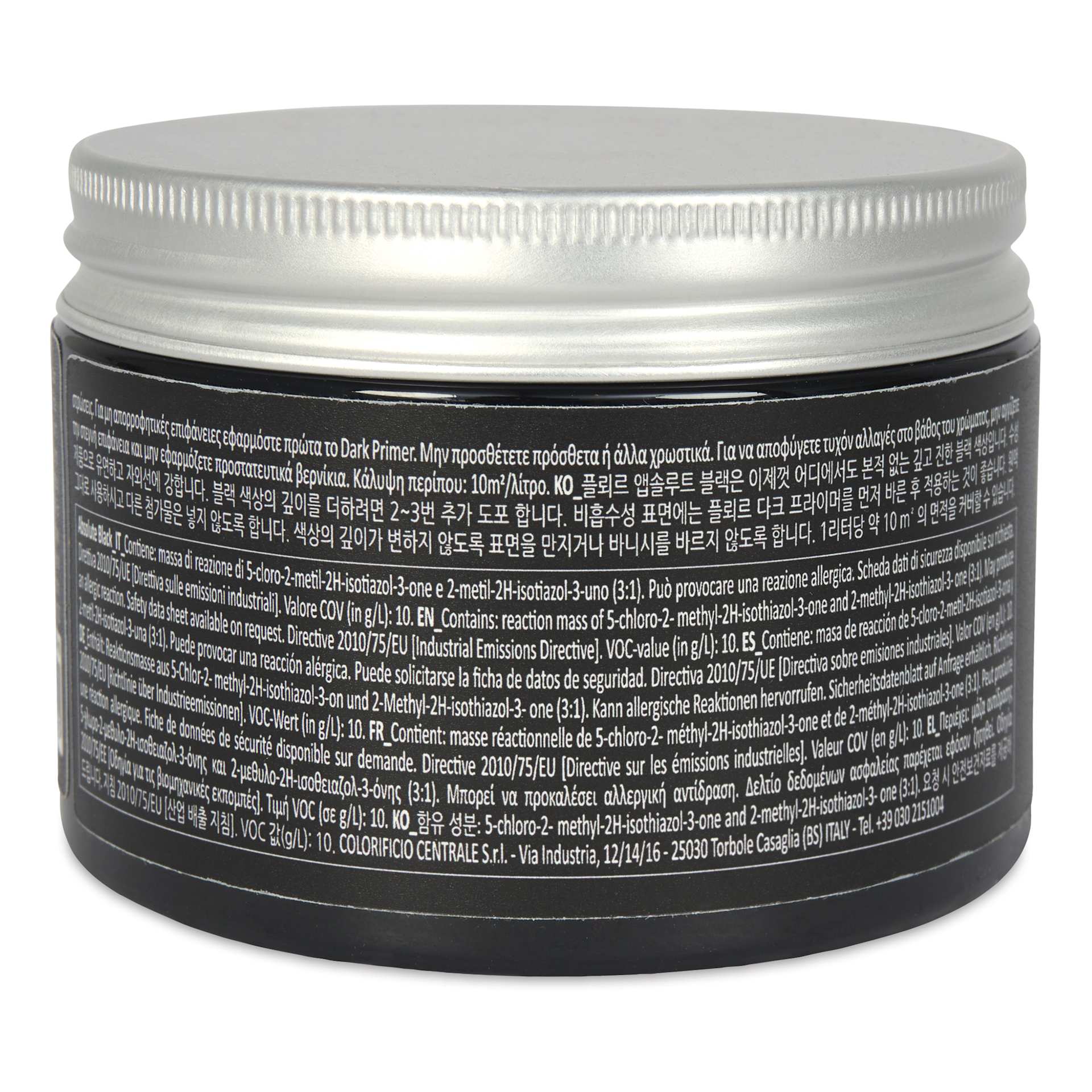 Absolute Black Acrylic Paint - 150 ml back
