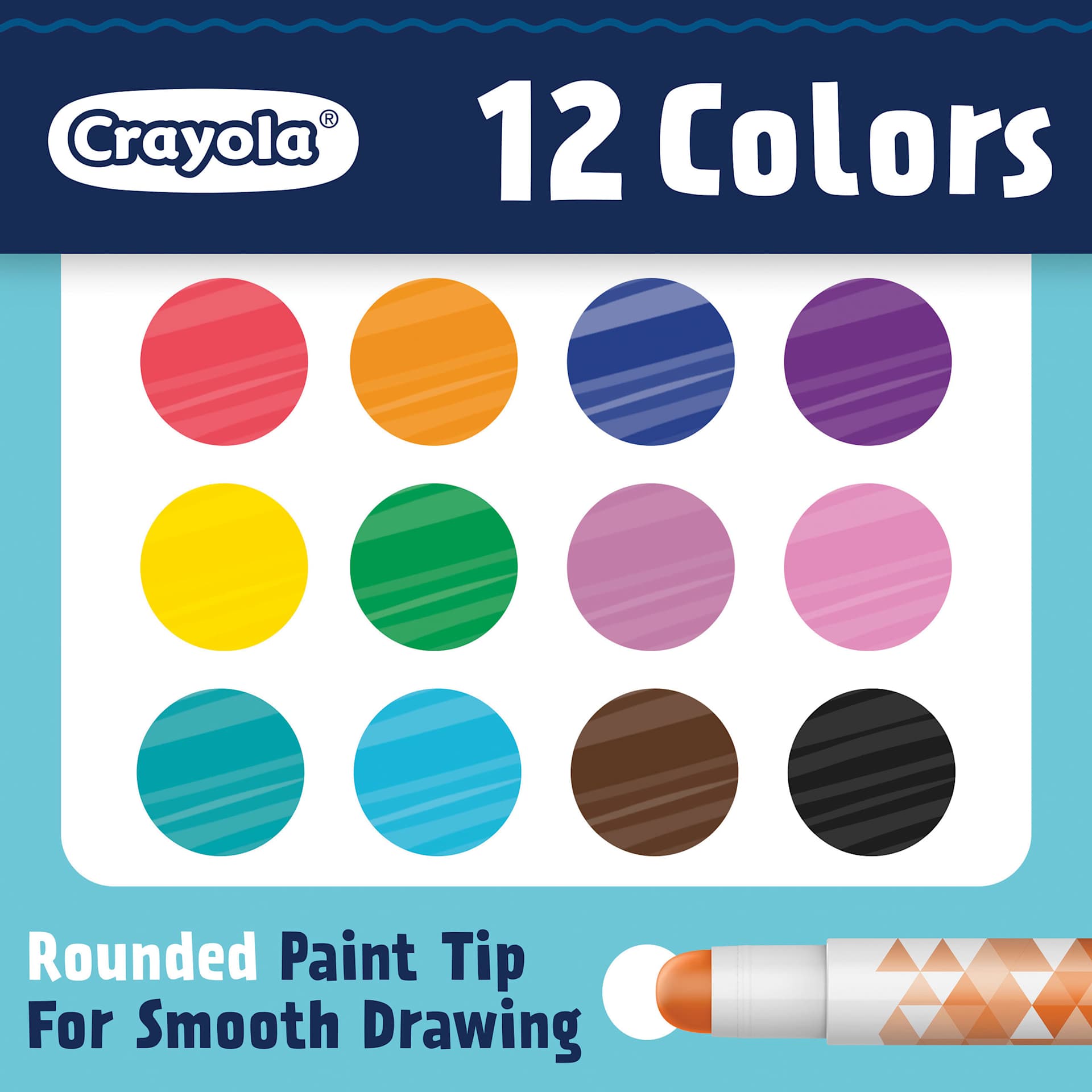 Crayola Acrylic Paint Stick Set of 12 included colors