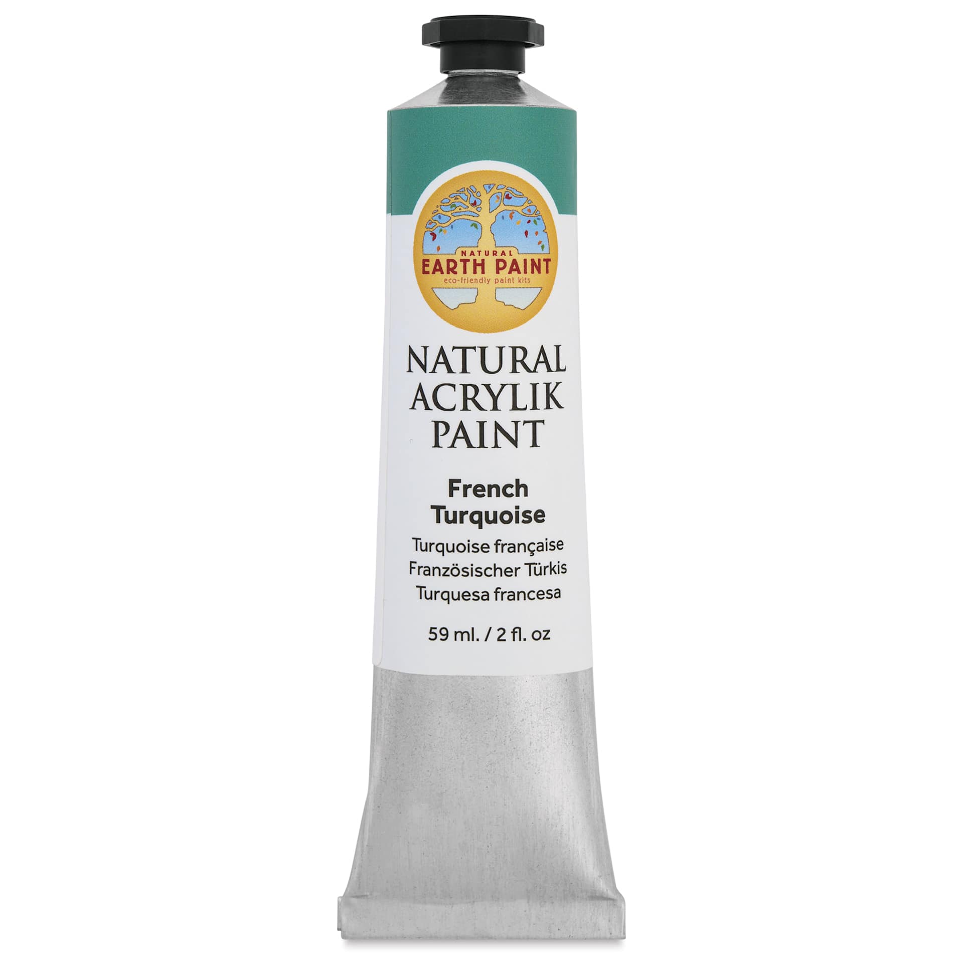 Natural Earth Paint Natural Acrylik Paint - French Turquoise, 59 ml