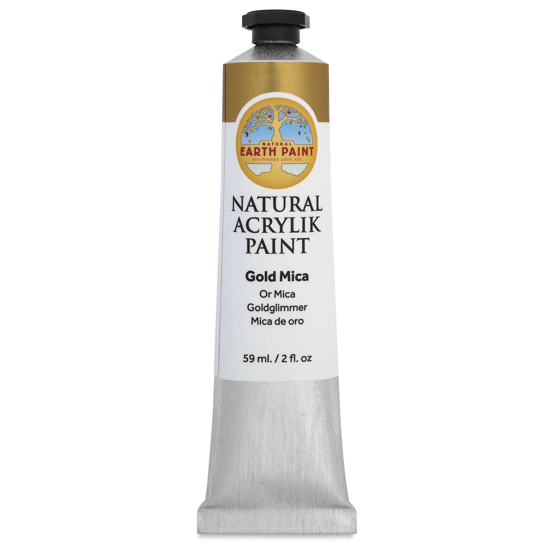 Natural Earth Paint Natural Acrylik Paint - Gold Mica, 59 ml