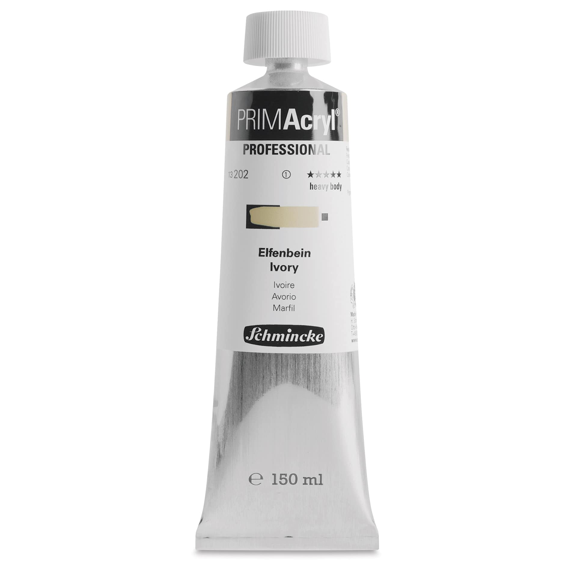 Schmincke Primacryl Professional Acrylic Paint - Ivory, 150 ml Tube