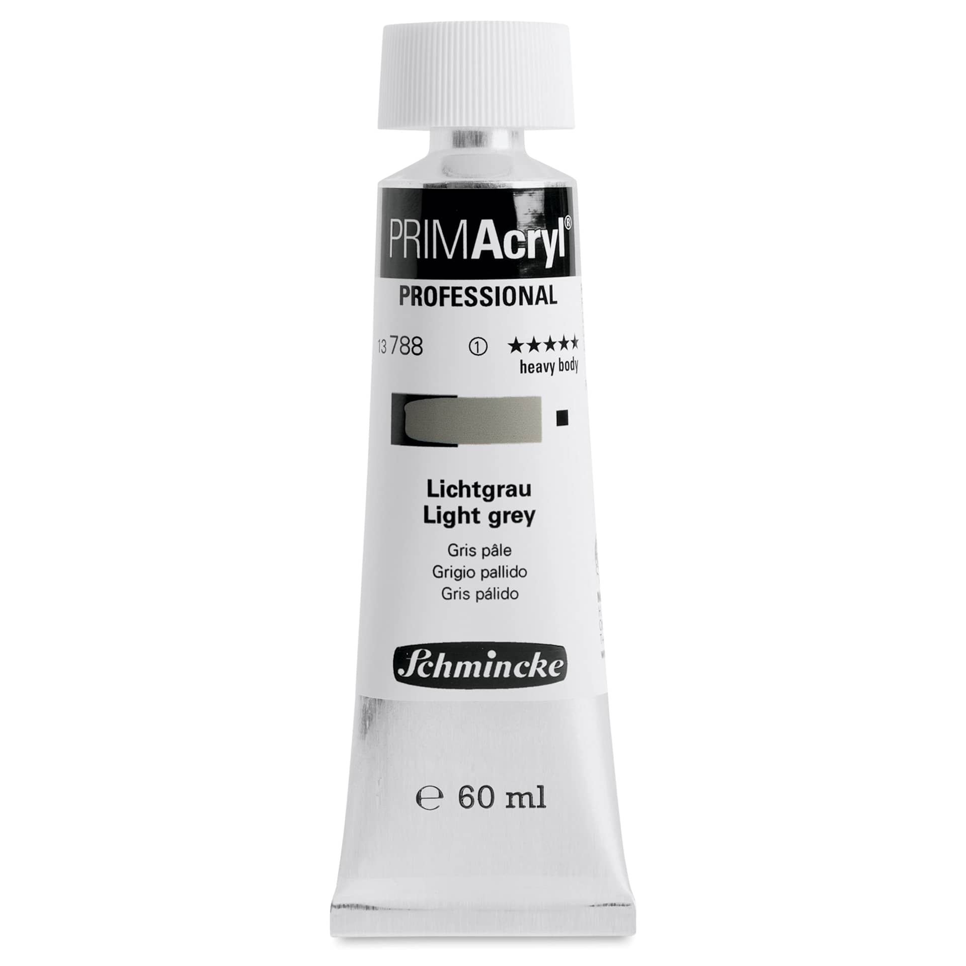Schmincke Primacryl Professional Acrylic Paint - Light Grey, 60 ml Tube