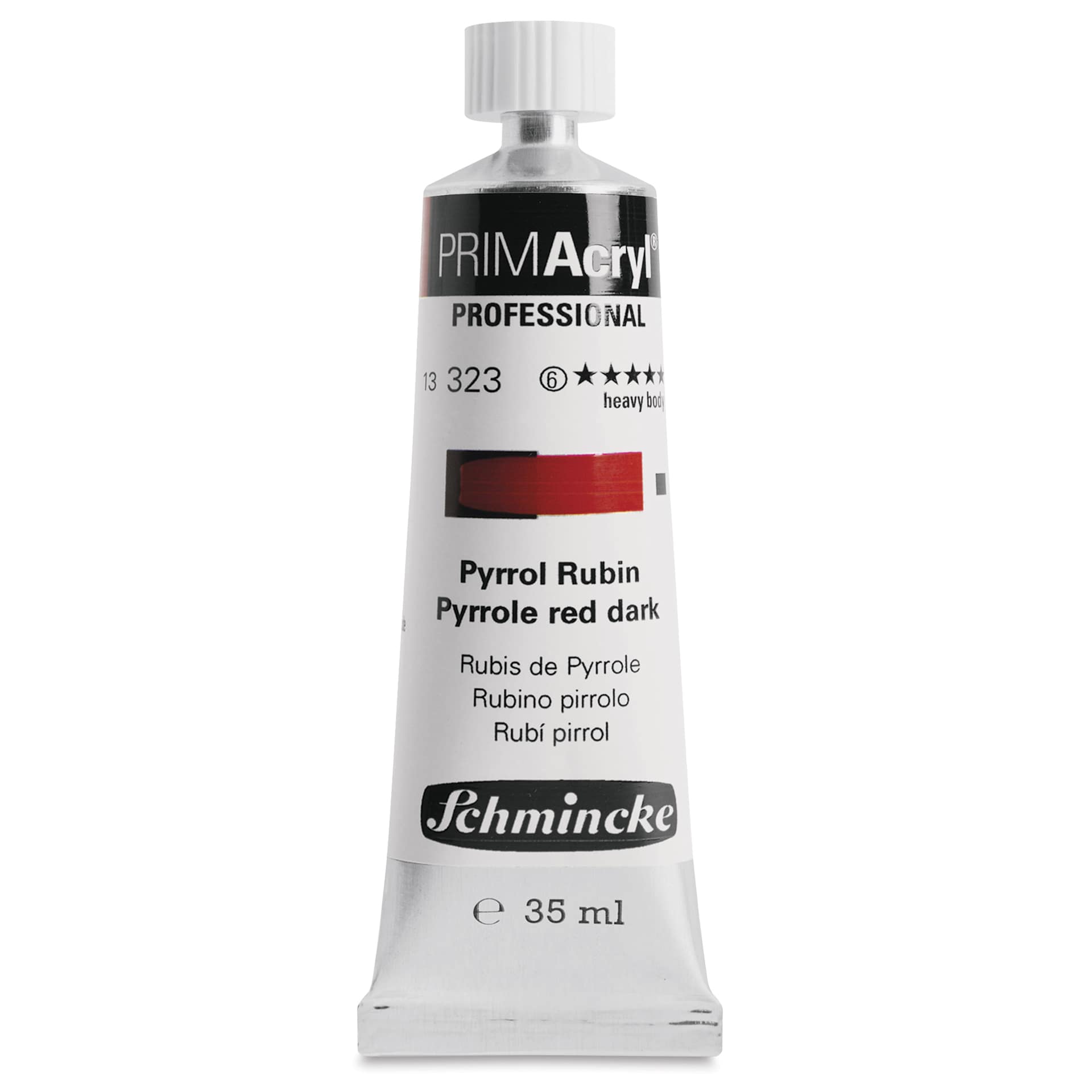 Schmincke Primacryl Professional Acrylic Paint - Pyrrole Red Dark, 35 ml Tube
