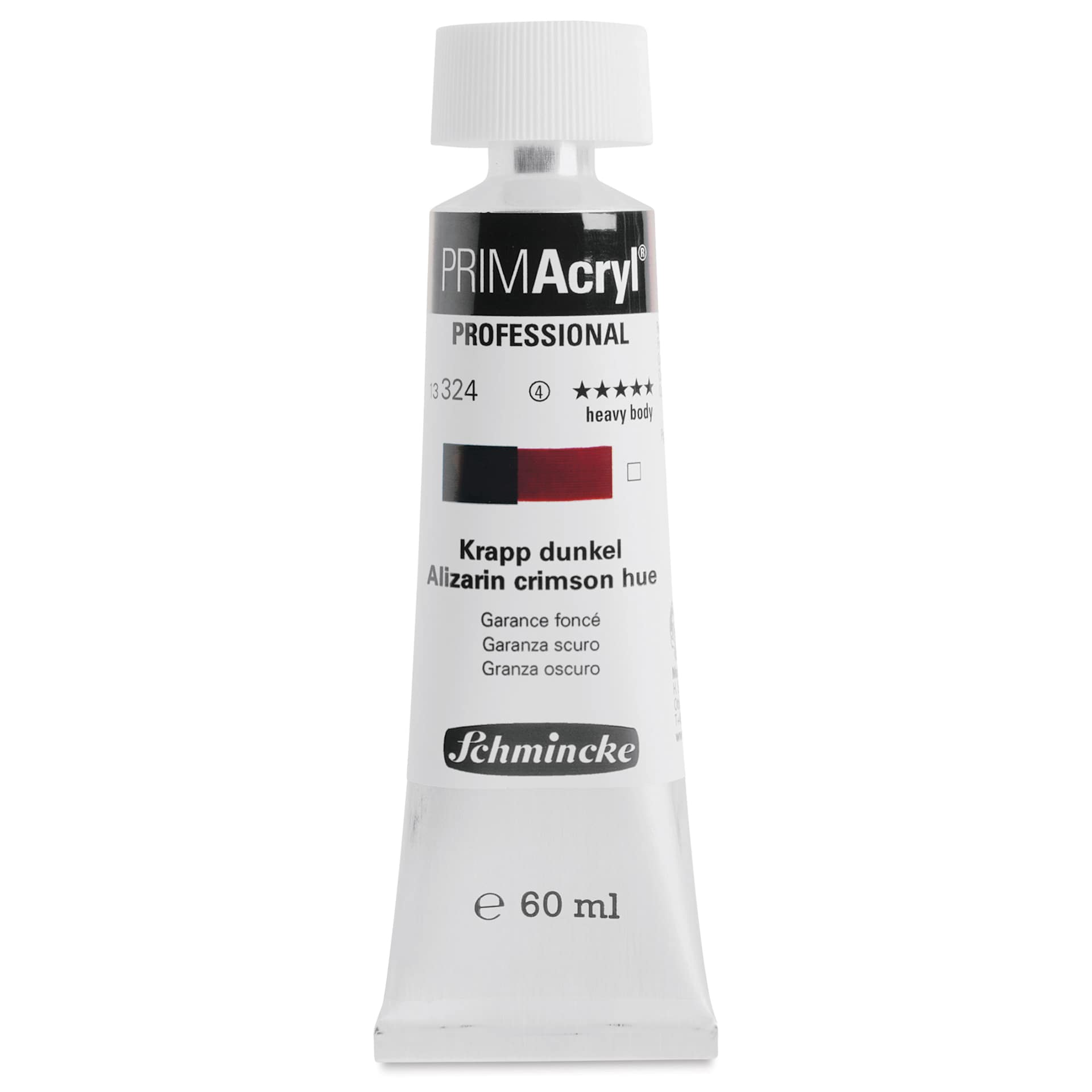 Schmincke Primacryl Professional Acrylic Paint - Alizarin Crimson Hue, 60 ml Tube