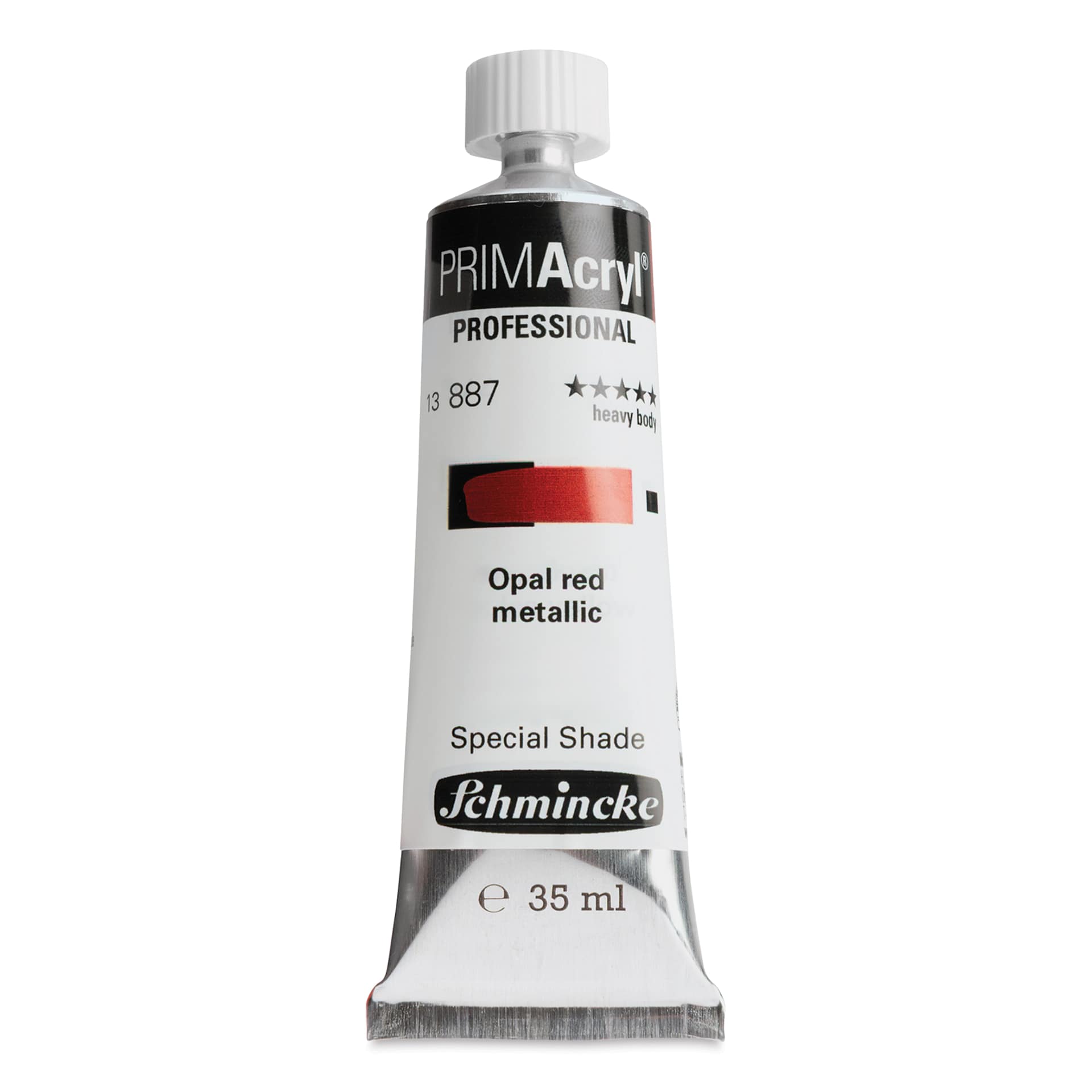Schmincke Primacryl Professional Acrylic Paint - Opal Red Metallic, 35 ml Tube