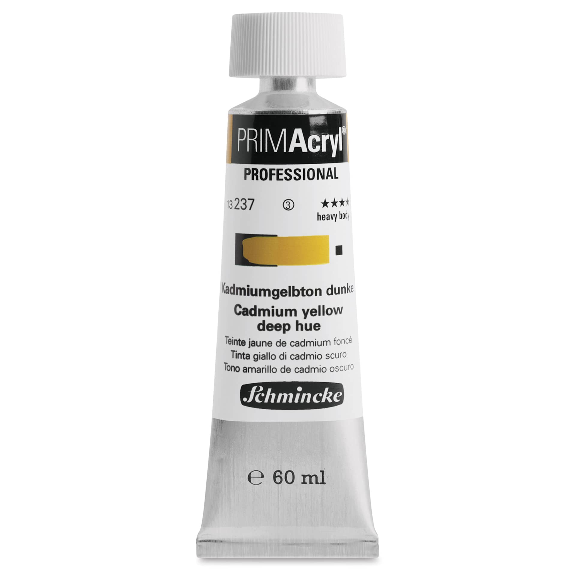 Schmincke Primacryl Professional Acrylic Paint - Cadmium Yellow Deep Hue, 60 ml Tube