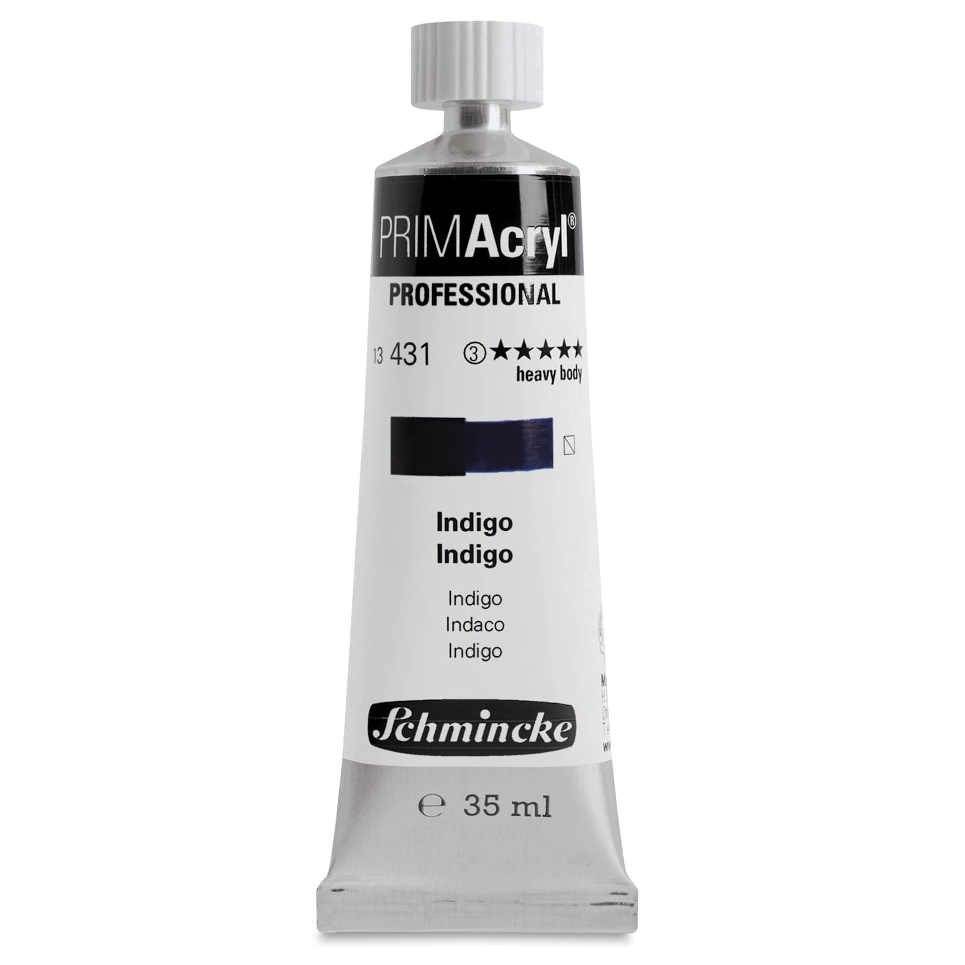 Schmincke Primacryl Professional Acrylic Paint - Indigo, 35 ml Tube