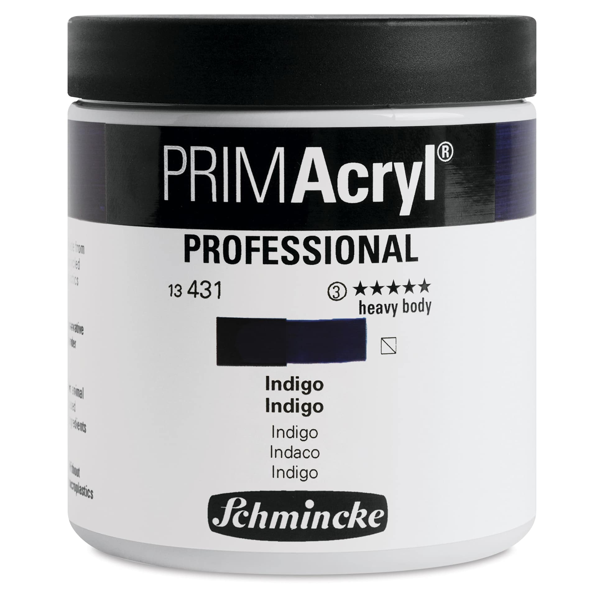 Schmincke Primacryl Professional Acrylic Paint - Indigo, 237 ml Jar