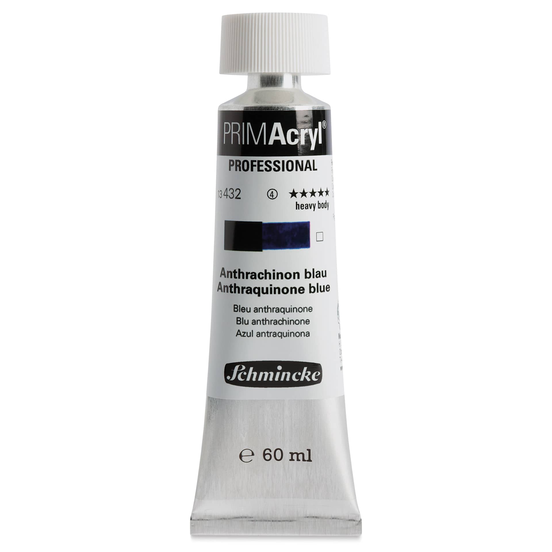 Schmincke Primacryl Professional Acrylic Paint - Anthraquinone Blue, 60 ml Tube