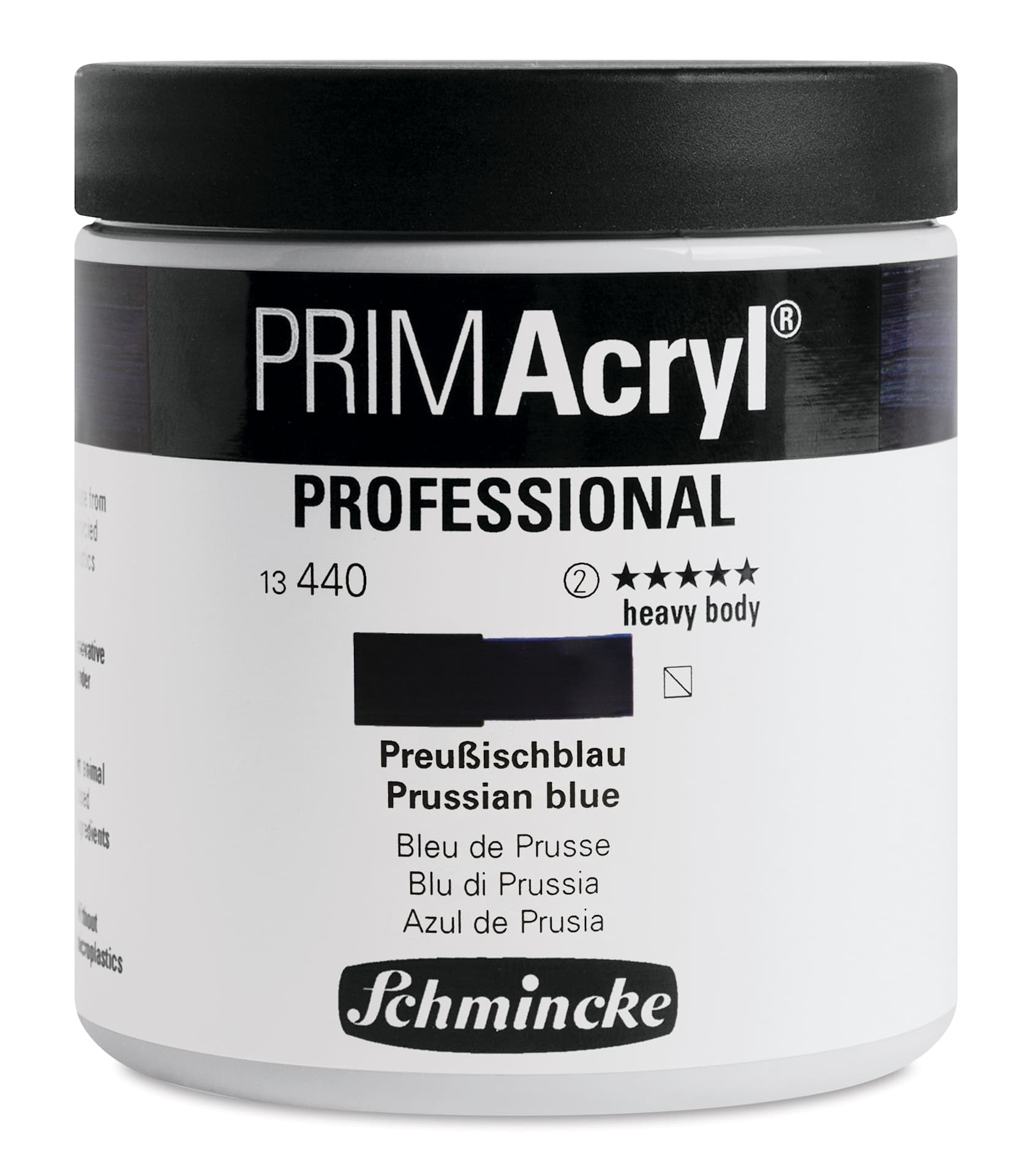 Schmincke Primacryl Professional Acrylic Paint - Prussian Blue, 237 ml Jar