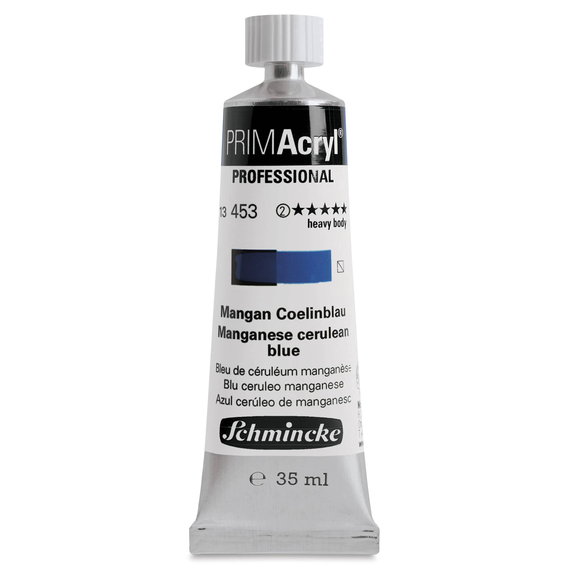 Schmincke Primacryl Professional Acrylic Paint - Manganese Cerulean Blue, 35 ml Tube