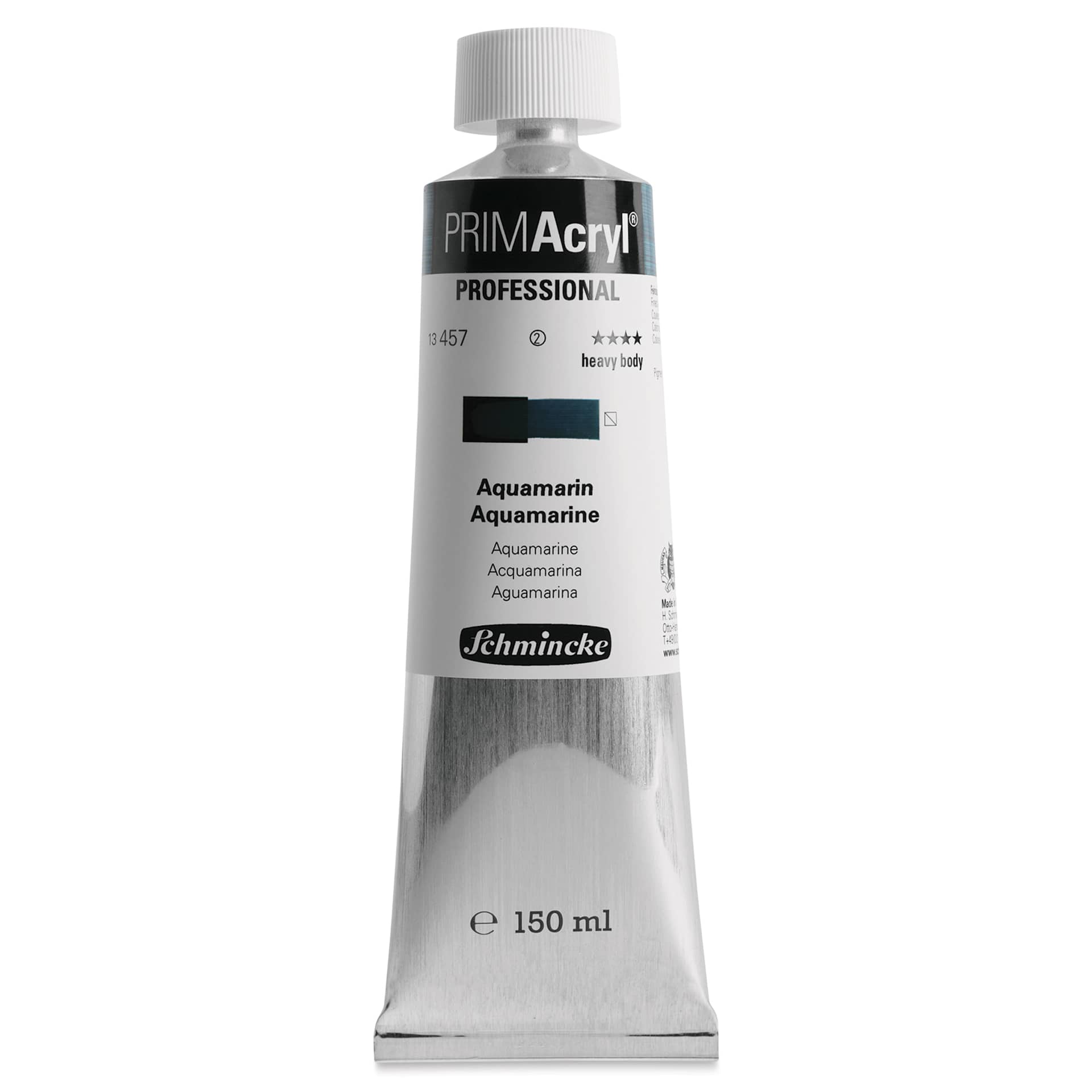 Schmincke Primacryl Professional Acrylic Paint - Aquamarine, 150 ml Tube