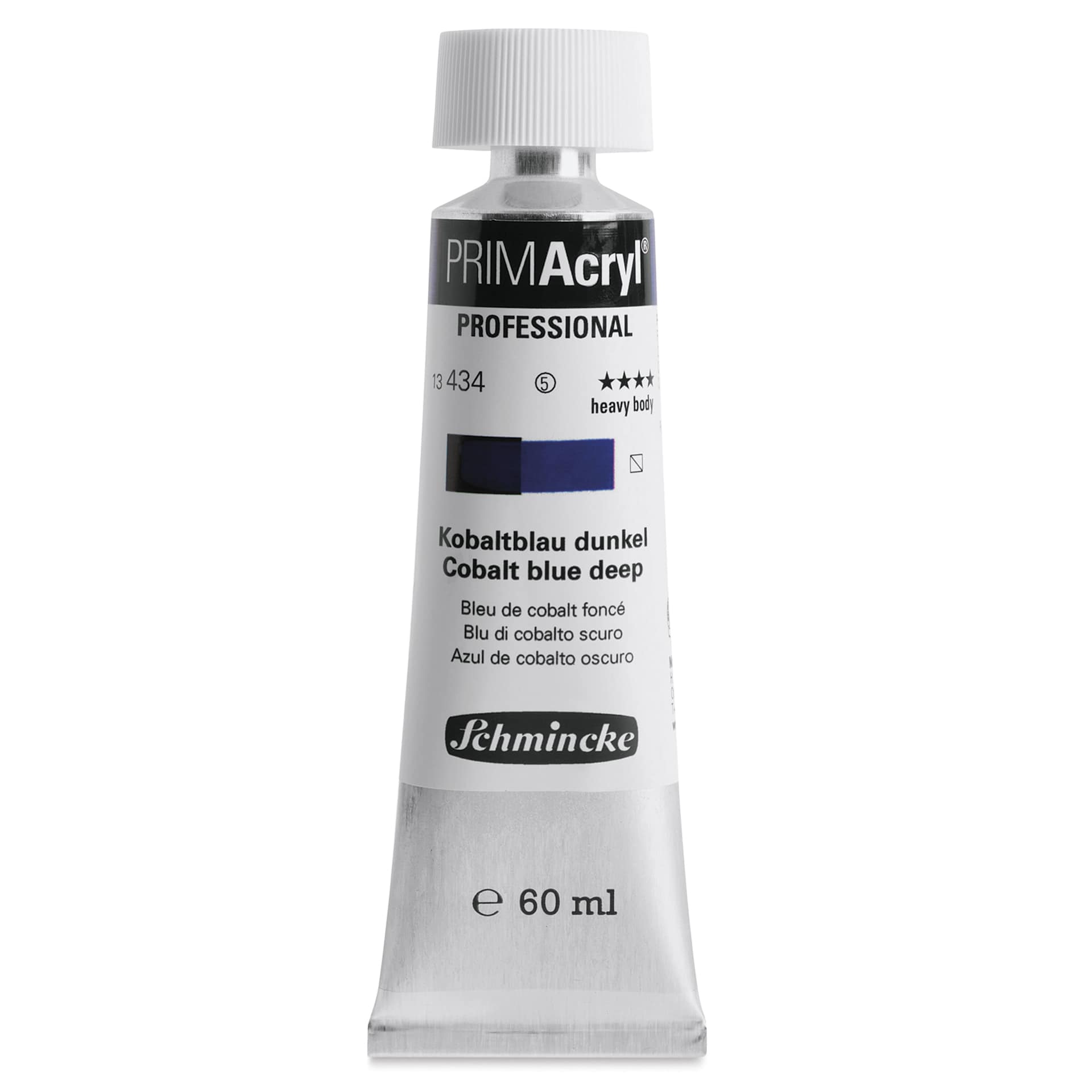 Schmincke Primacryl Professional Acrylic Paint - Cobalt Blue Deep, 60 ml Tube