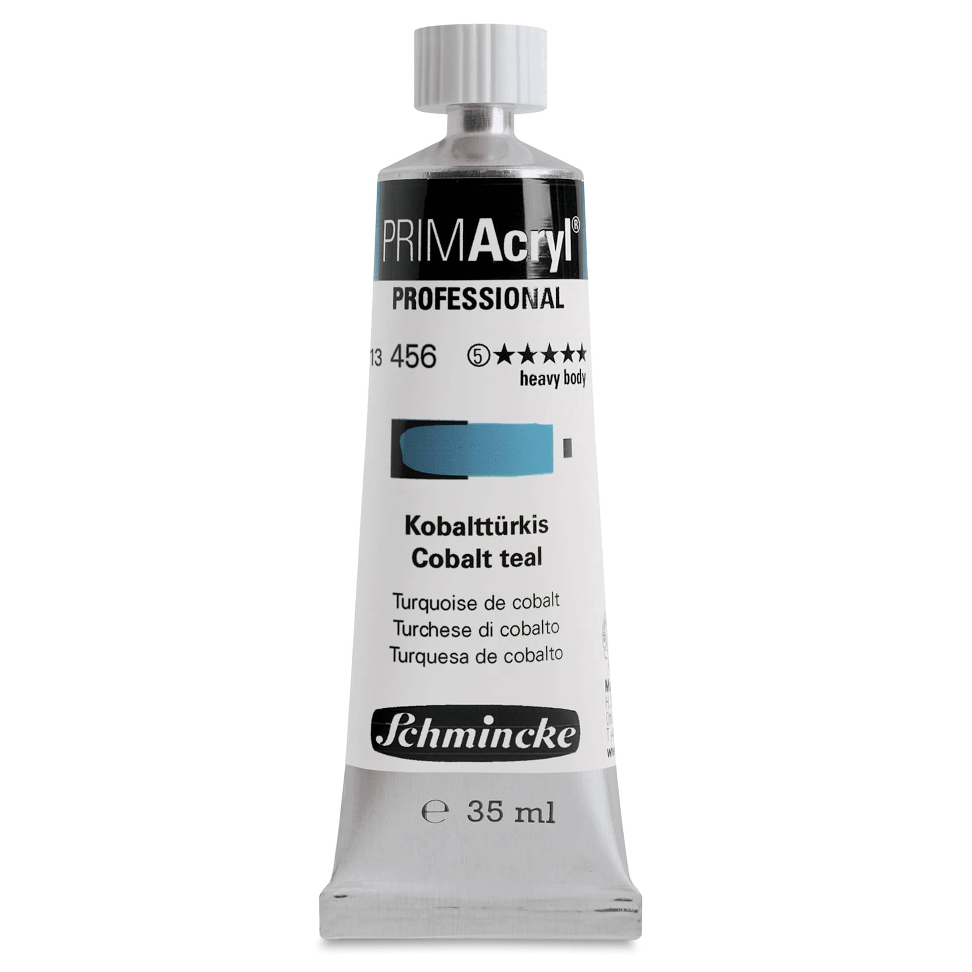 Schmincke Primacryl Professional Acrylic Paint - Cobalt Teal, 35 ml Tube