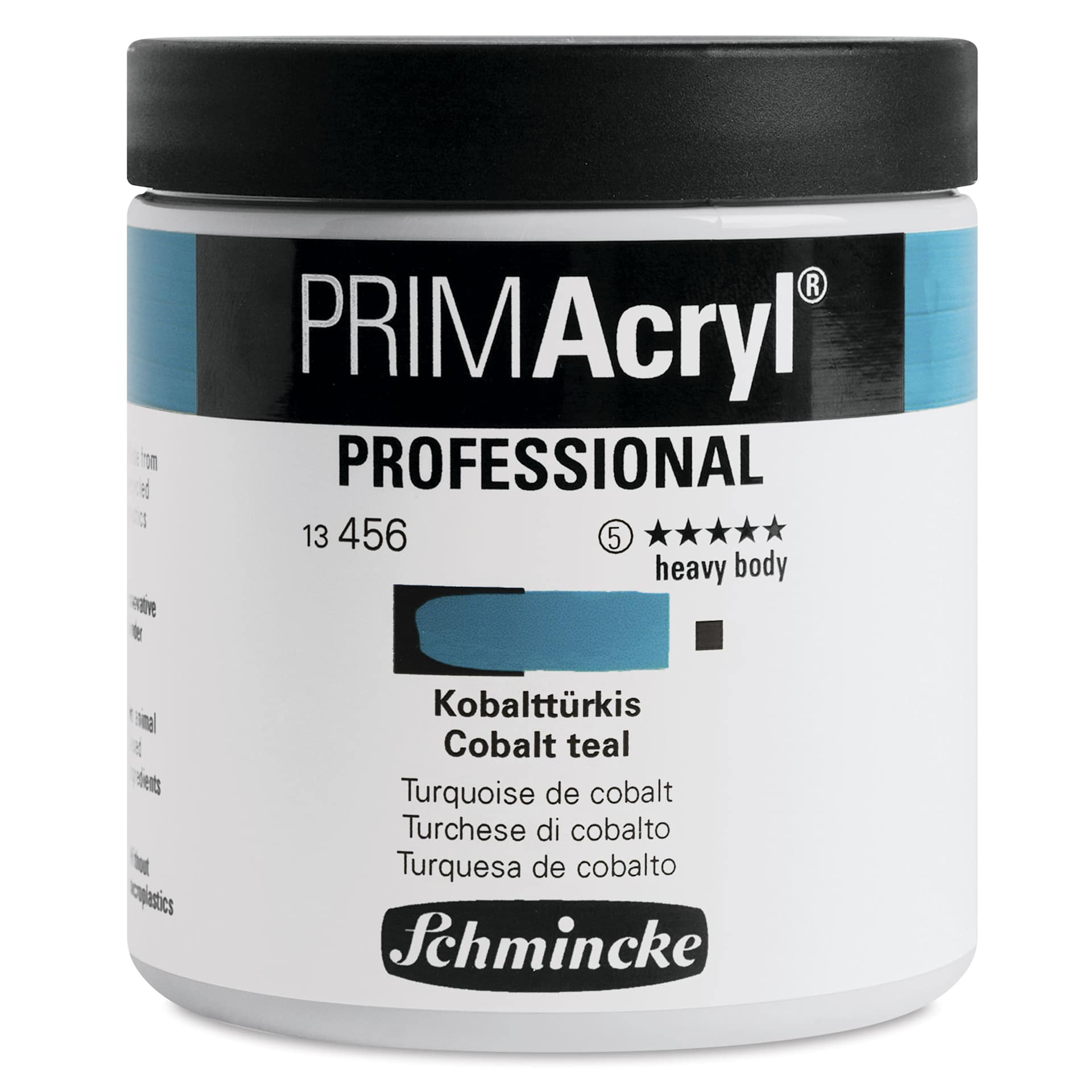 Schmincke Primacryl Professional Acrylic Paint - Cobalt Teal, 237 ml Jar