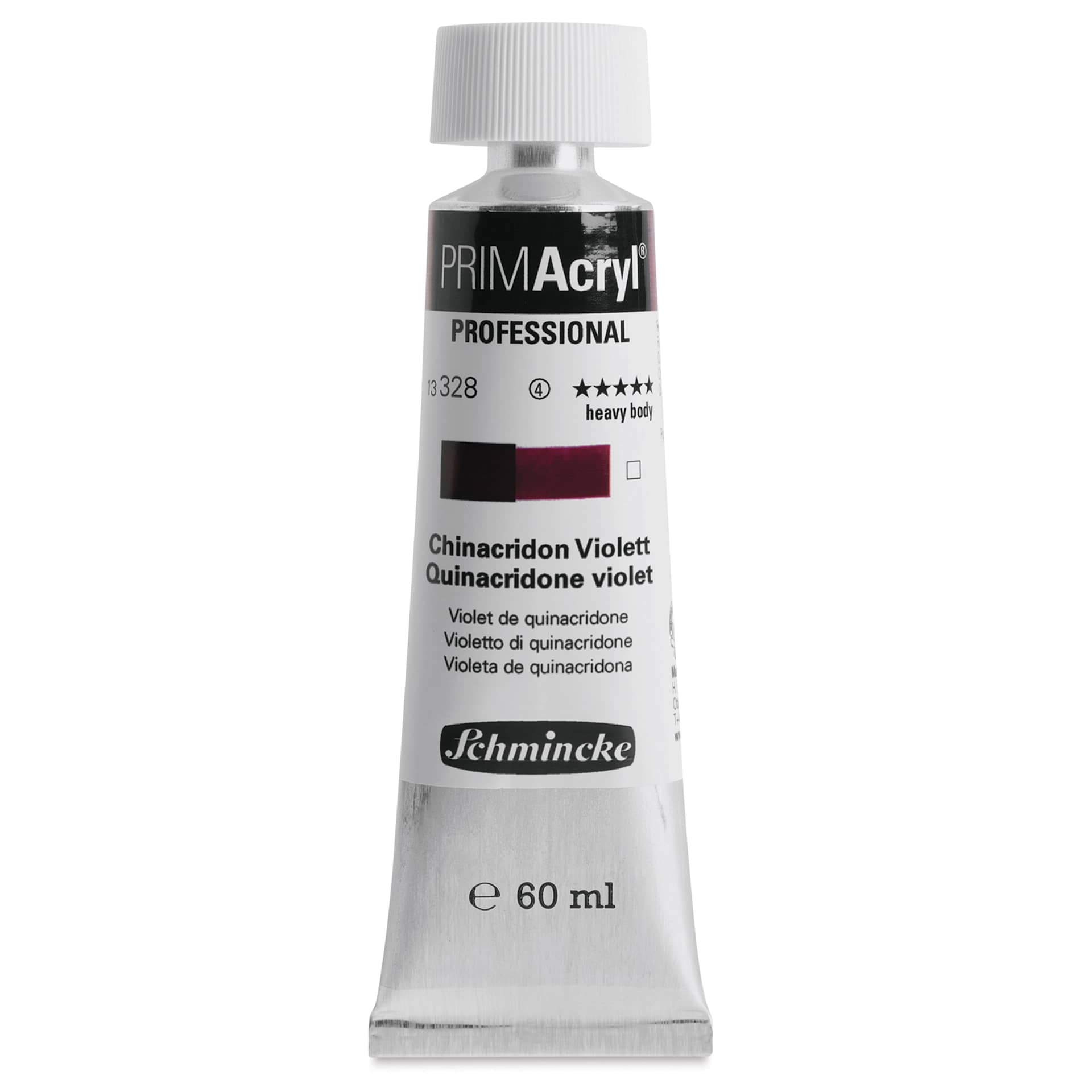 Schmincke Primacryl Professional Acrylic Paint - Quinacridone Violet, 60 ml Tube