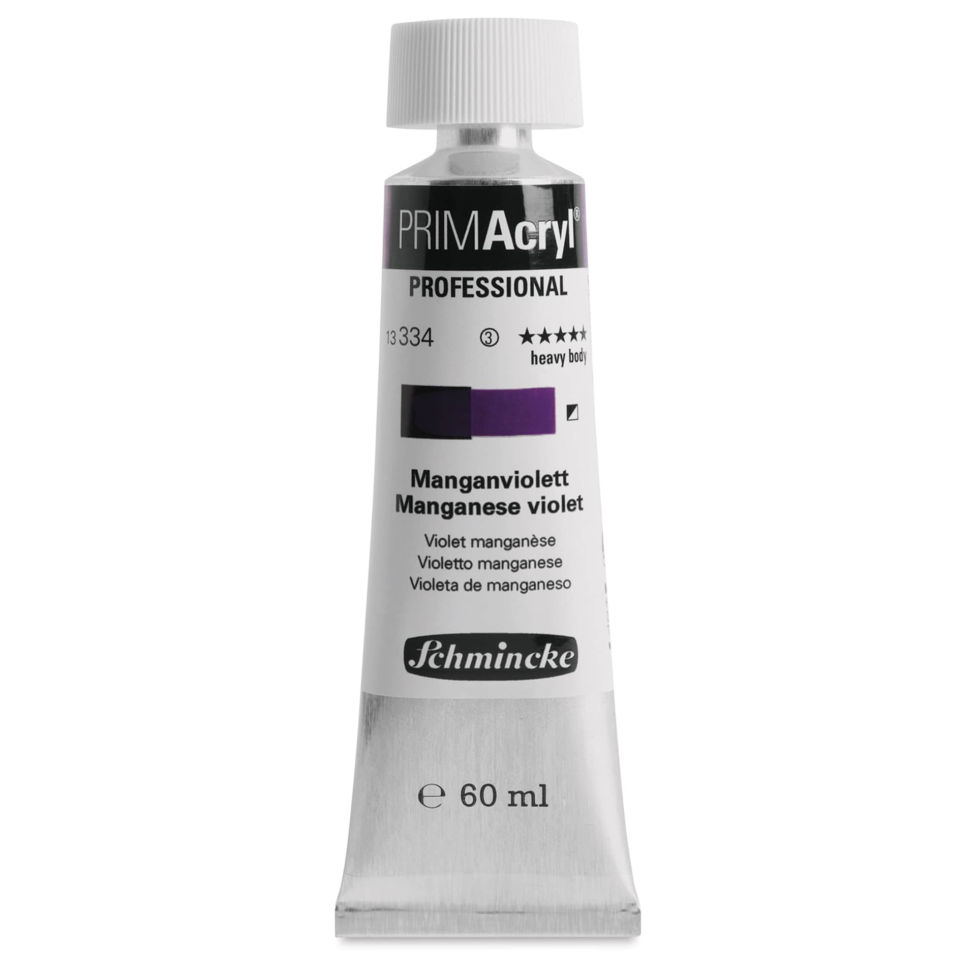 Schmincke Primacryl Professional Acrylic Paint - Manganese Violet, 60 ml Tube