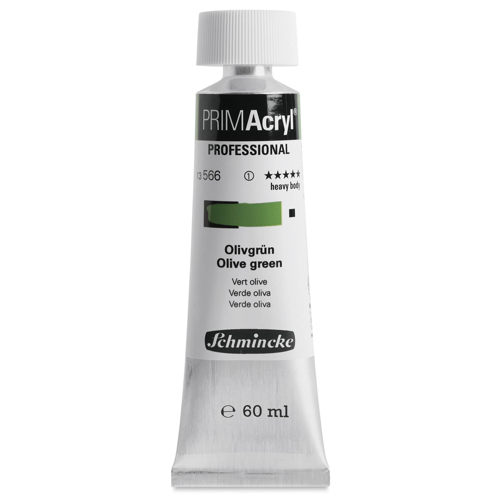 Schmincke Primacryl Professional Acrylic Paint - Olive Green, 60 ml Tube