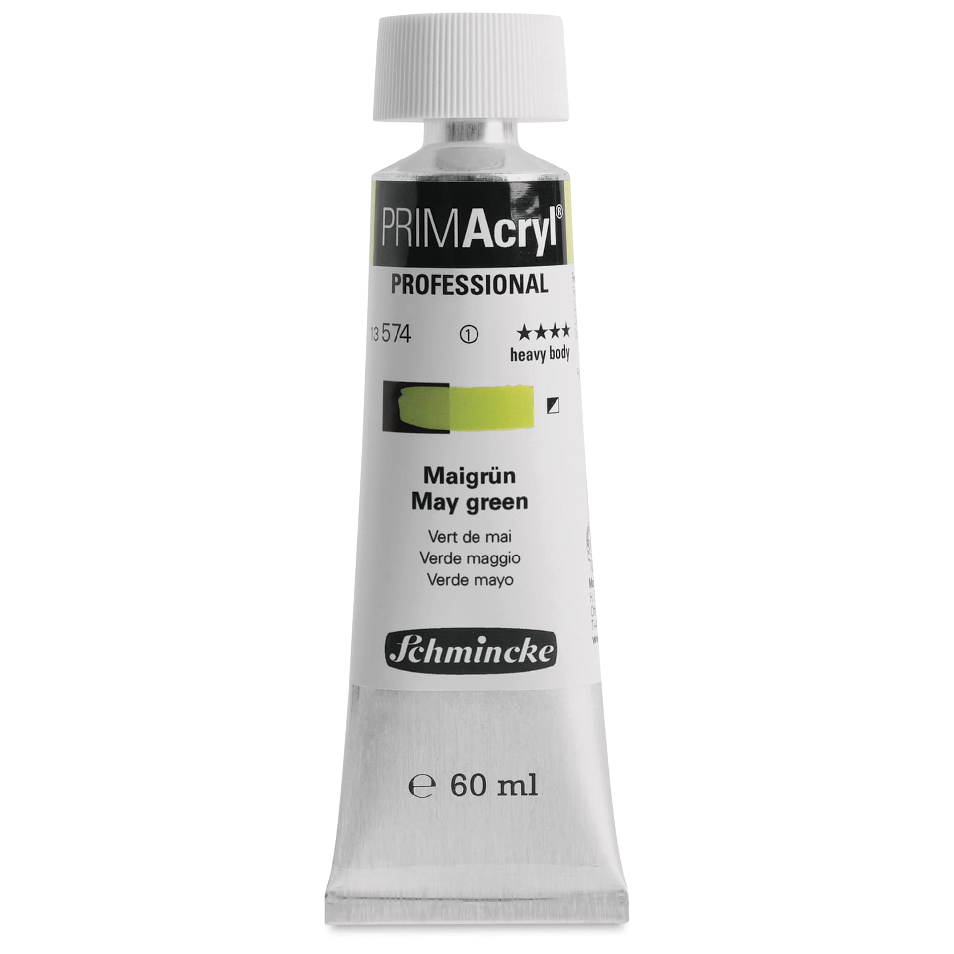 Schmincke Primacryl Professional Acrylic Paint - May Green, 60 ml Tube
