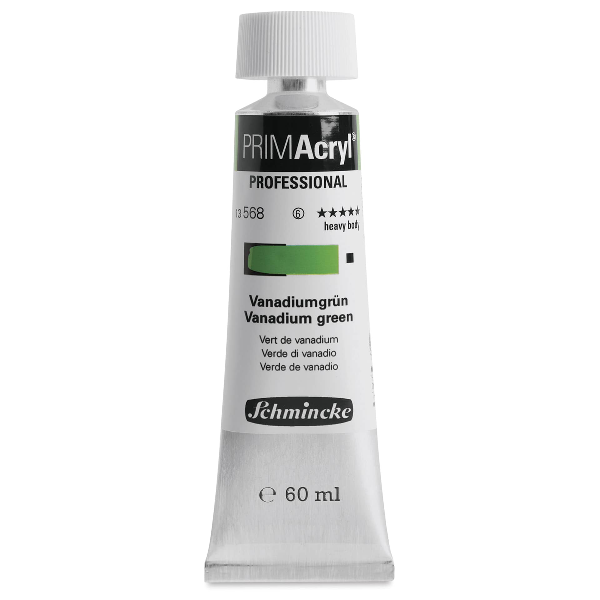 Schmincke Primacryl Professional Acrylic Paint - Vanadium Green, 60 ml Tube