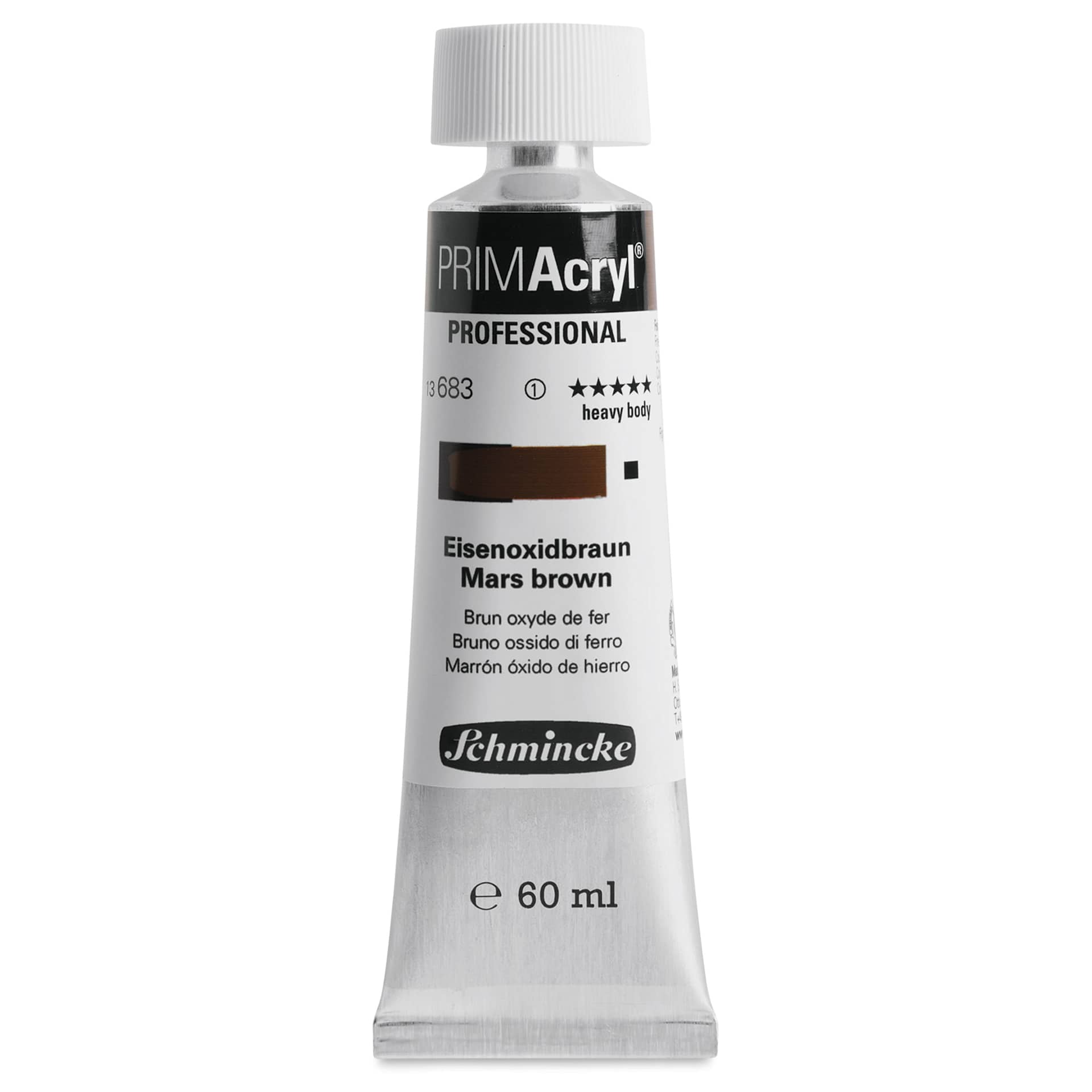 Schmincke Primacryl Professional Acrylic Paint - Mars Brown, 60 ml Tube