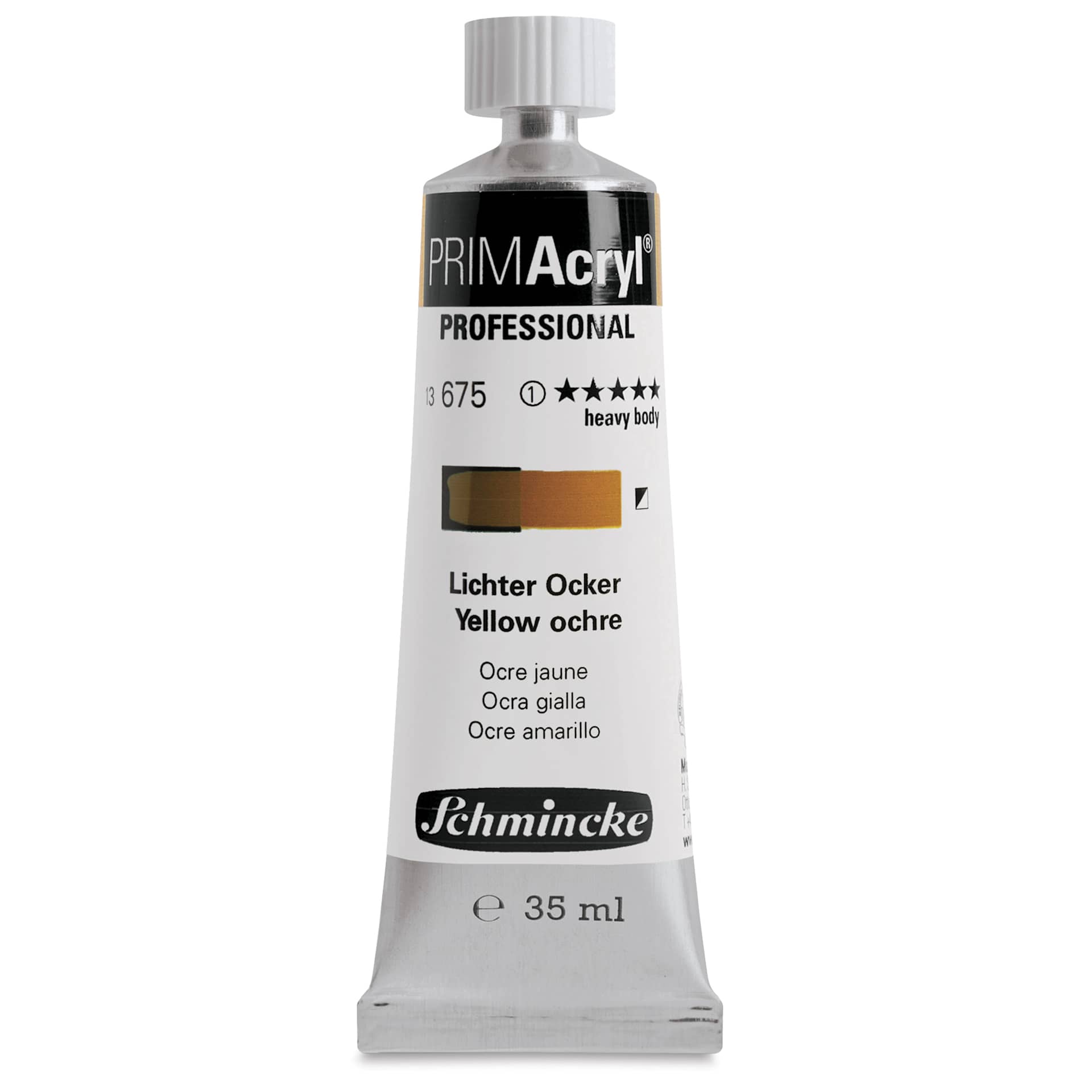 Schmincke Primacryl Professional Acrylic Paint - Yellow Ochre, 35 ml Tube