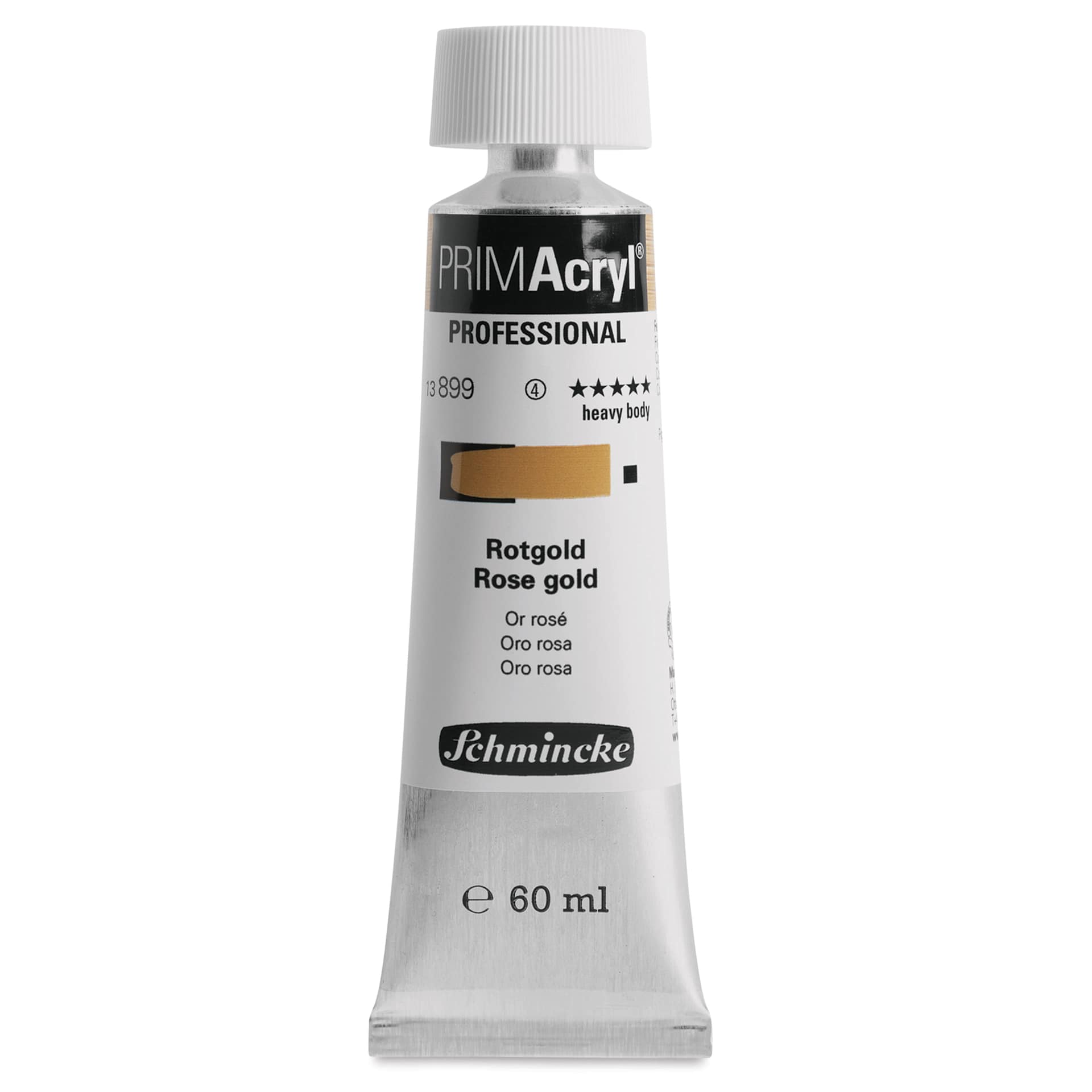 Schmincke Primacryl Professional Acrylic Paint - Rose Gold, 60 ml Tube