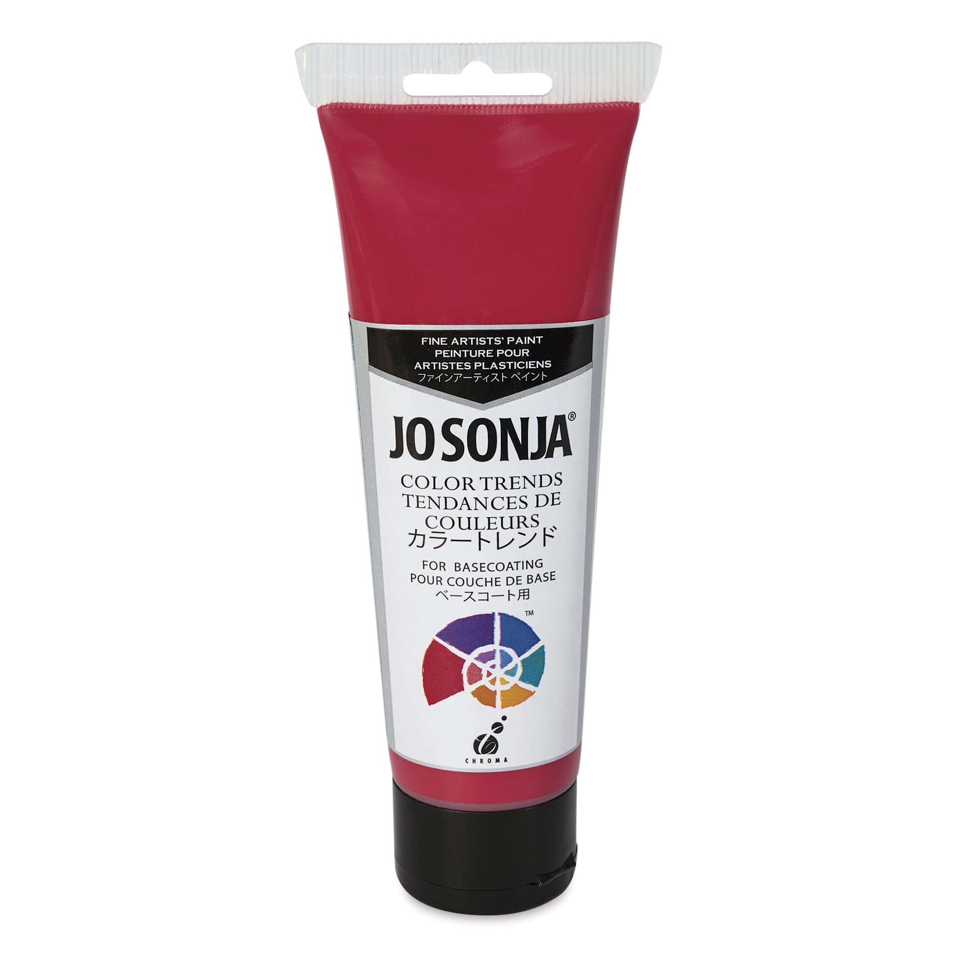 Chroma's Jo Sonja Color Trends Acrylic Paint - Geranium, 120 ml tube - front