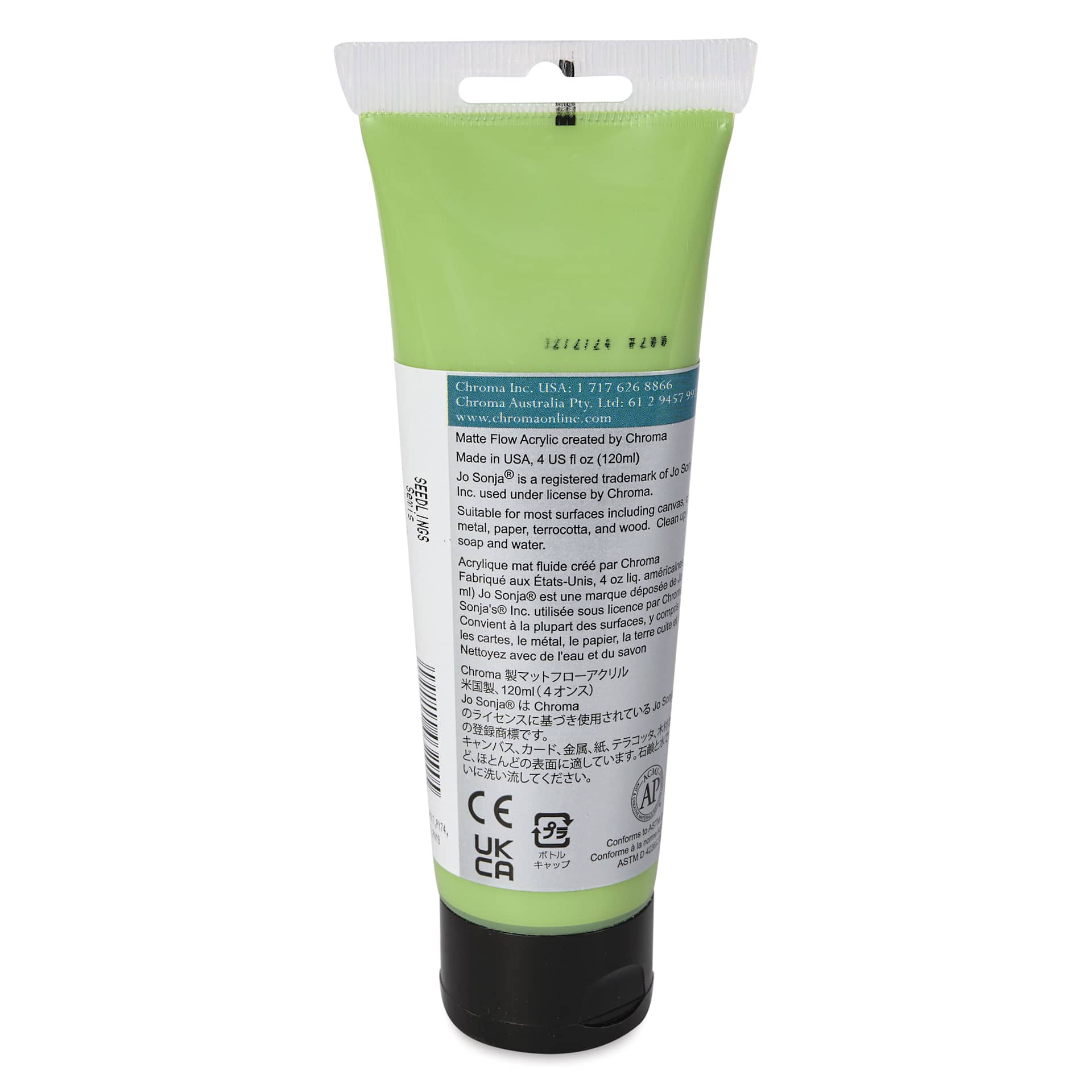 Chroma's Jo Sonja Color Trends Acrylic Paint - Seedlings, 120 ml tube - back