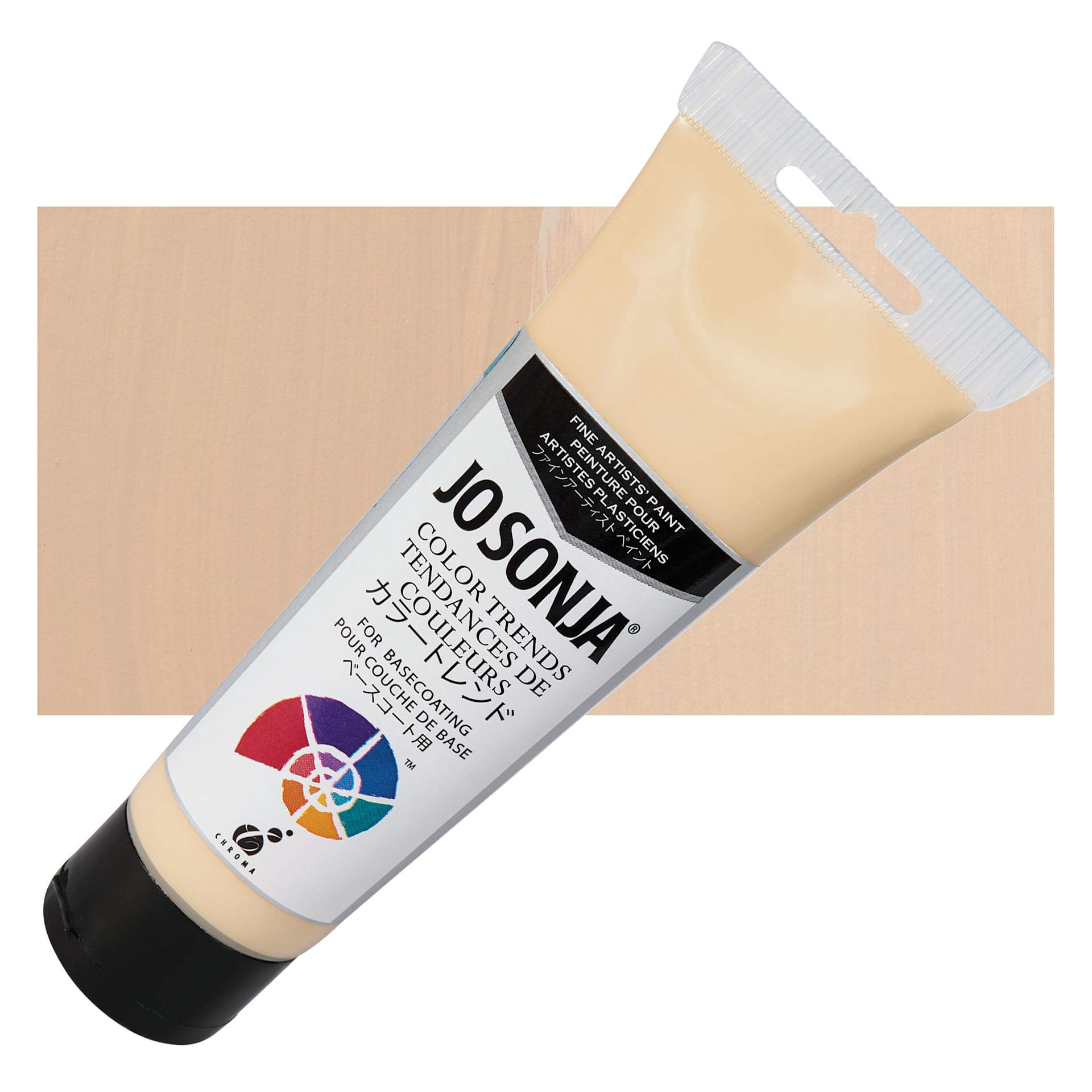 Chroma's Jo Sonja Color Trends Acrylic Paint - Cashmere - Tube and Swatch