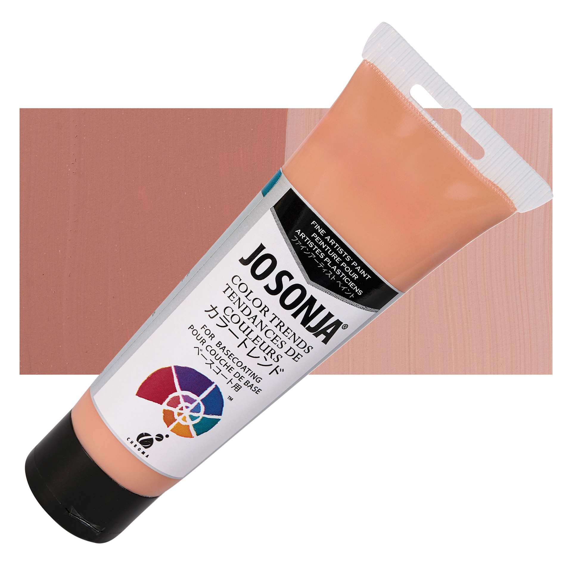 Chroma's Jo Sonja Color Trends Acrylic Paint - Mulled Rose - Tube and Swatch