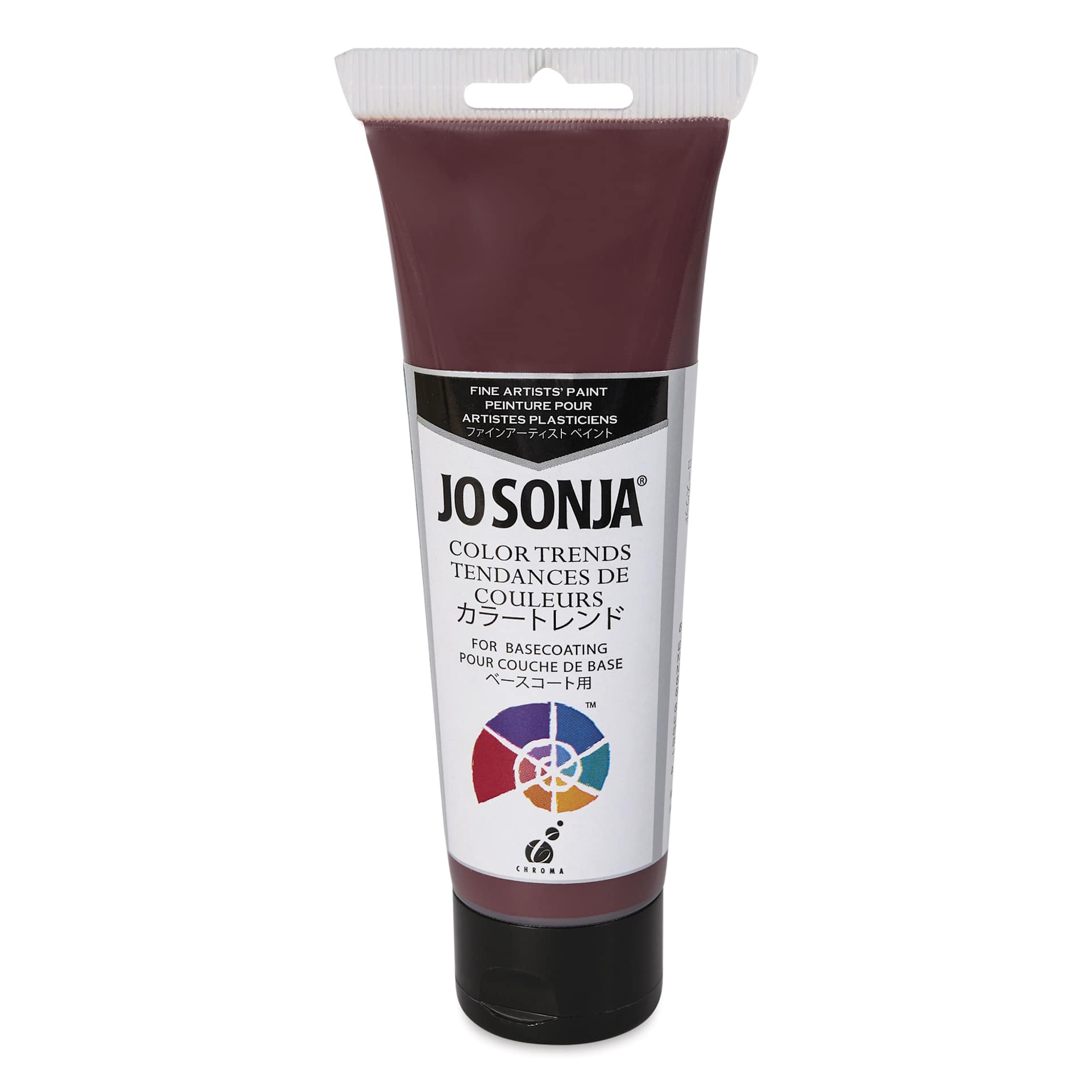 Chroma's Jo Sonja Color Trends Acrylic Paint - Rosewood, 120 ml tube - front