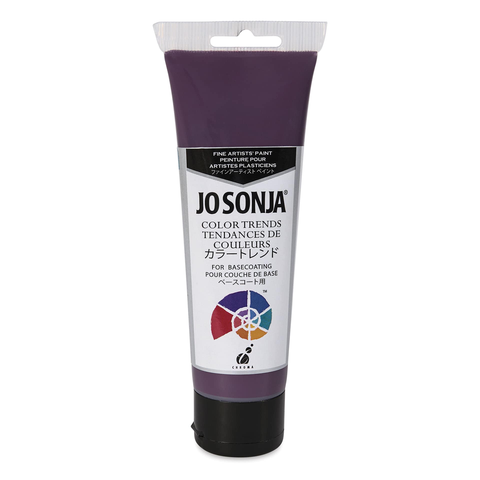 Chroma's Jo Sonja Color Trends Acrylic Paint - Blackberry, 120 ml tube - front