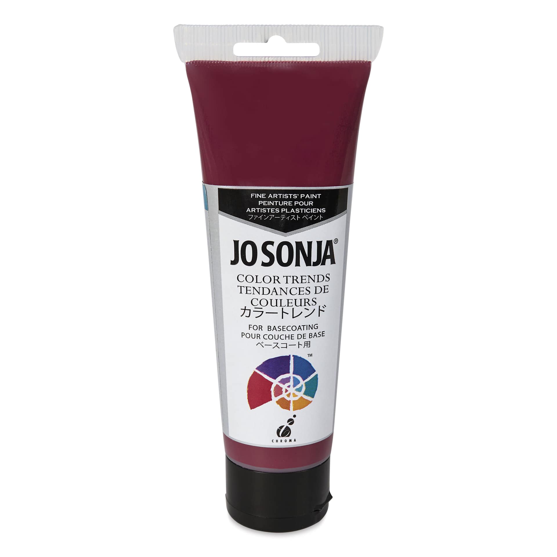 Chroma's Jo Sonja Color Trends Acrylic Paint - Claret Rose, 120 ml tube