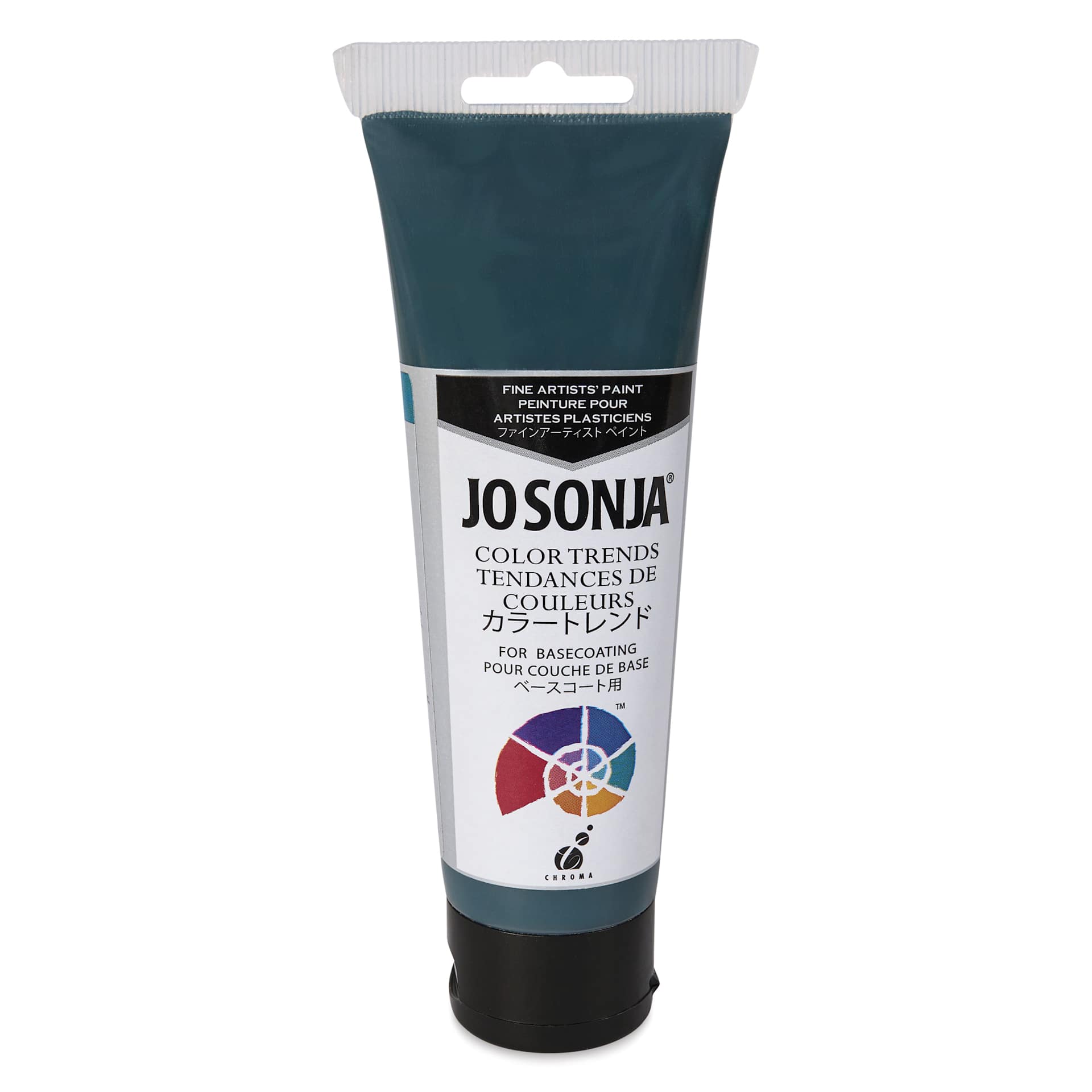 Chroma's Jo Sonja Color Trends Acrylic Paint - Deep Pond, 120 ml tube - front