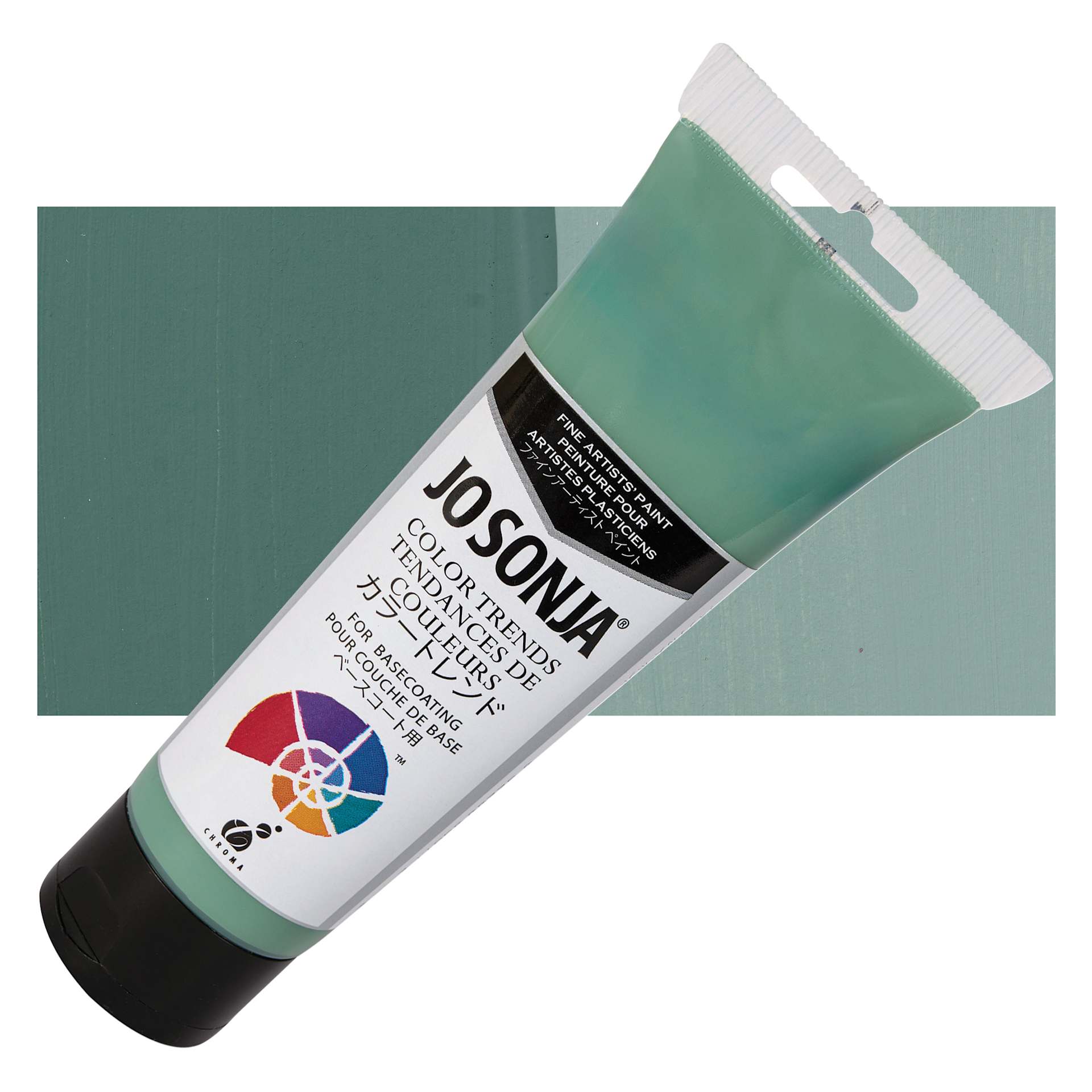 Chroma's Jo Sonja Color Trends Acrylic Paint - Tingel's Pond - Tube and Swatch