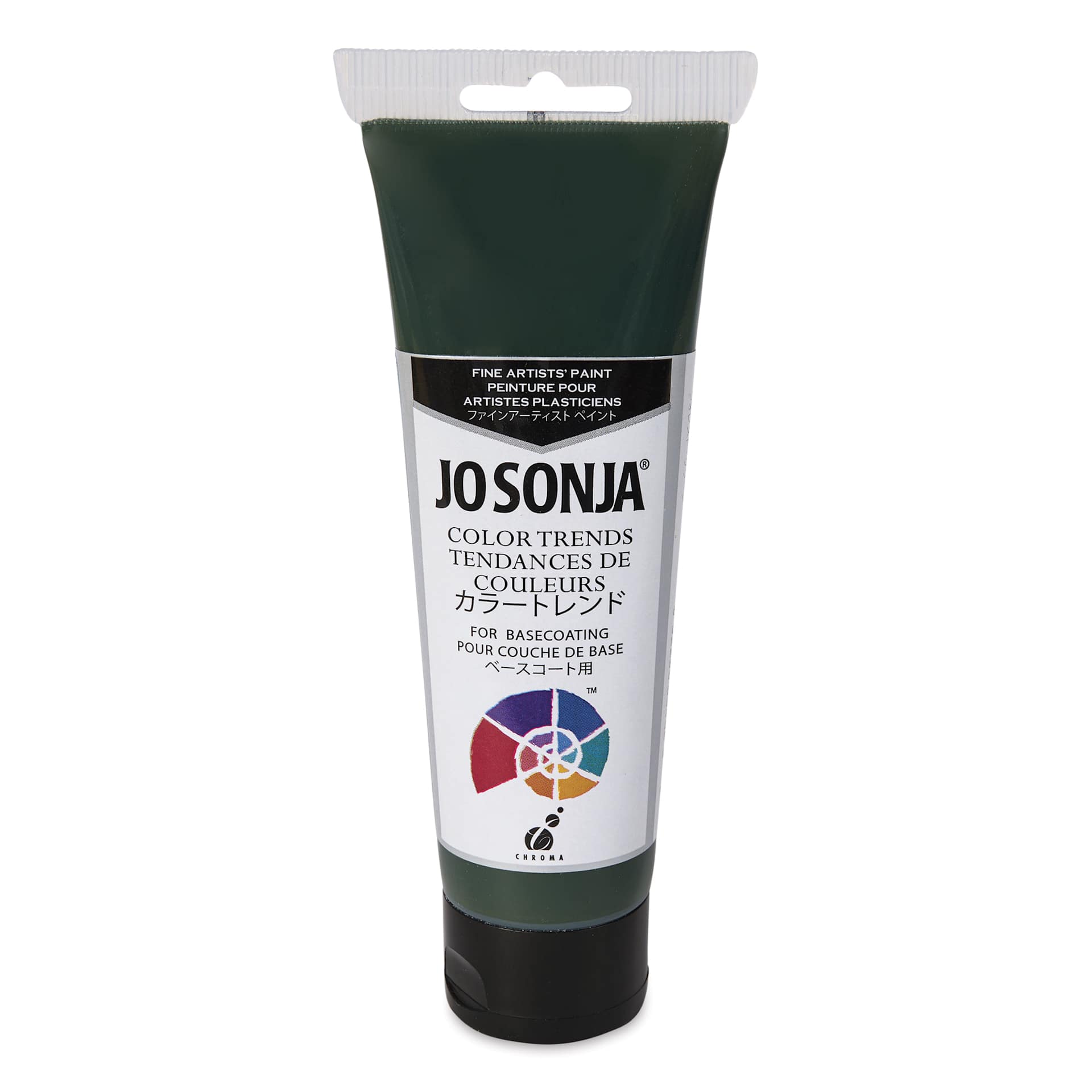 Chroma's Jo Sonja Color Trends Acrylic Paint - Forest Green, 120 ml tube - front