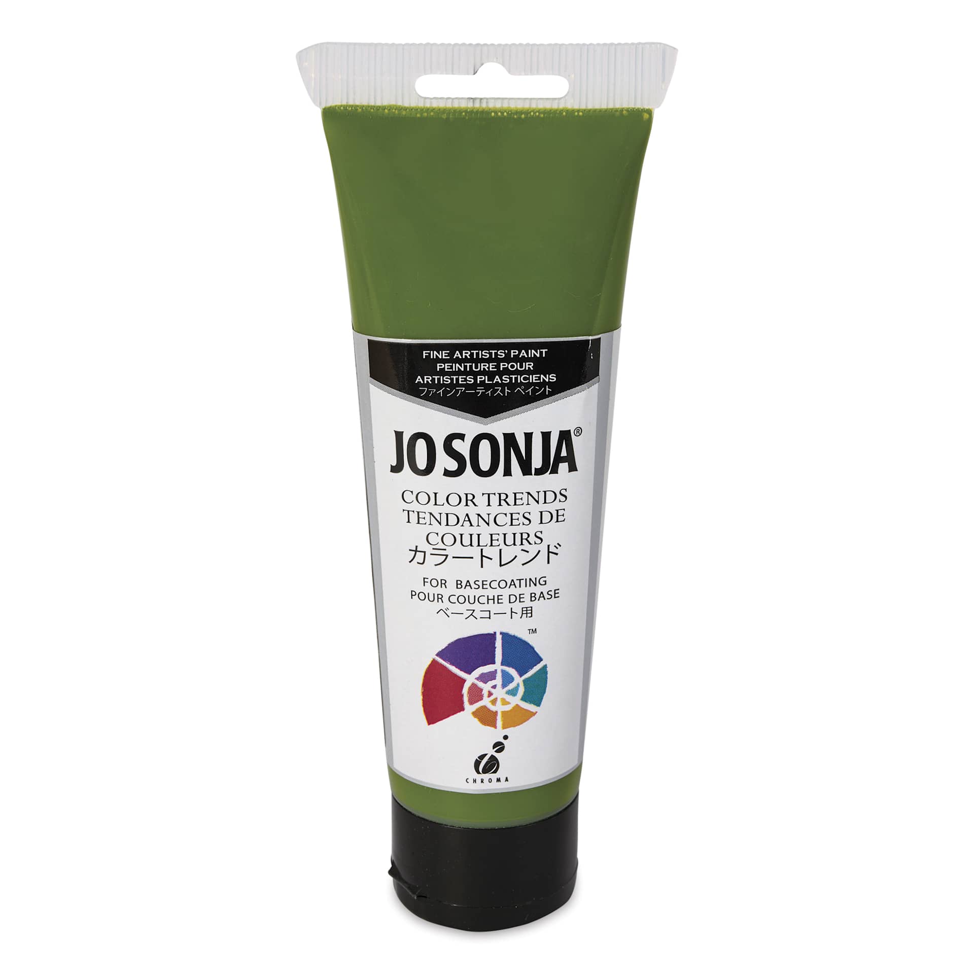 Chroma's Jo Sonja Color Trends Acrylic Paint - Shamrock, 120 ml tube - front