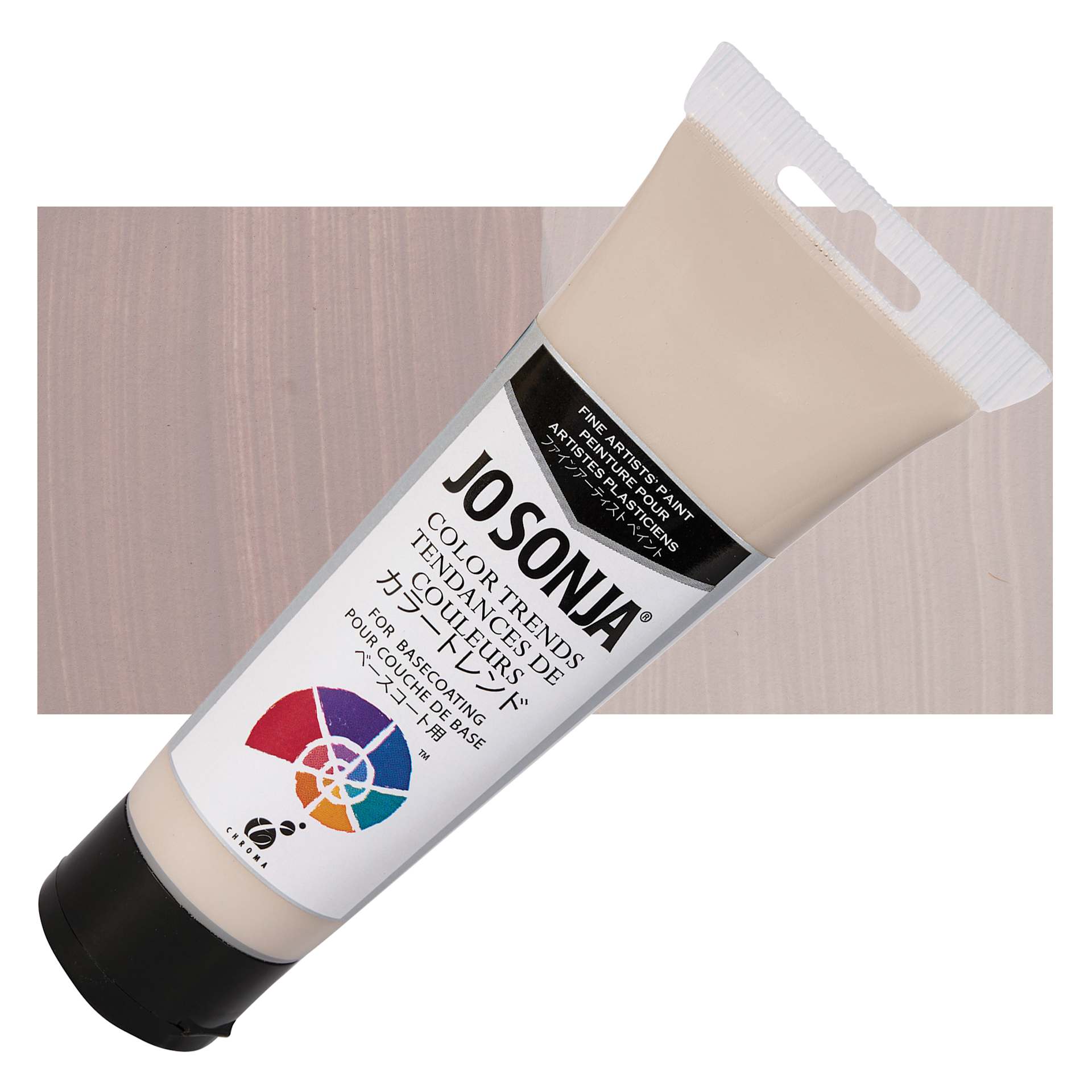 Chroma's Jo Sonja Color Trends Acrylic Paint - Woodsmoke - Tube and Swatch