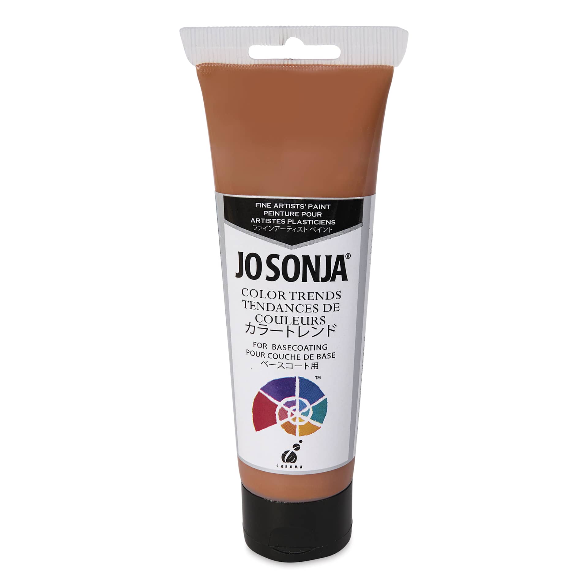 Chroma's Jo Sonja Color Trends Acrylic Paint - Chestnut, 120 ml tube - front